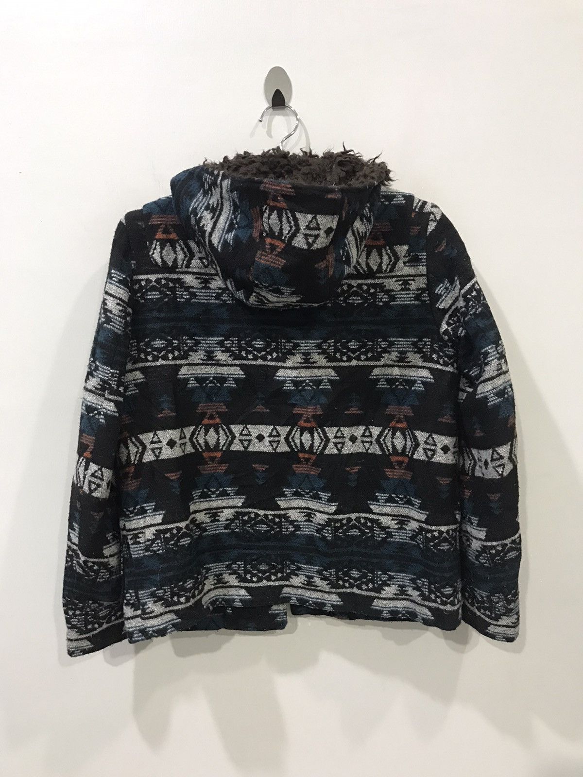 Japanese Brand WOMEN! Navajo Aztec Japan Wool Duffle Hoodie Coat Size US S / EU 44-46 / 1 - 9 Thumbnail