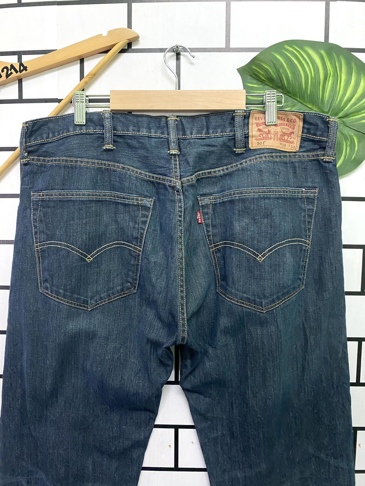Levi's × Vintage Vintage LEVIS 501 Distress Paint Butterfly Button Denim -L54 Size US 37 - 11 Thumbnail