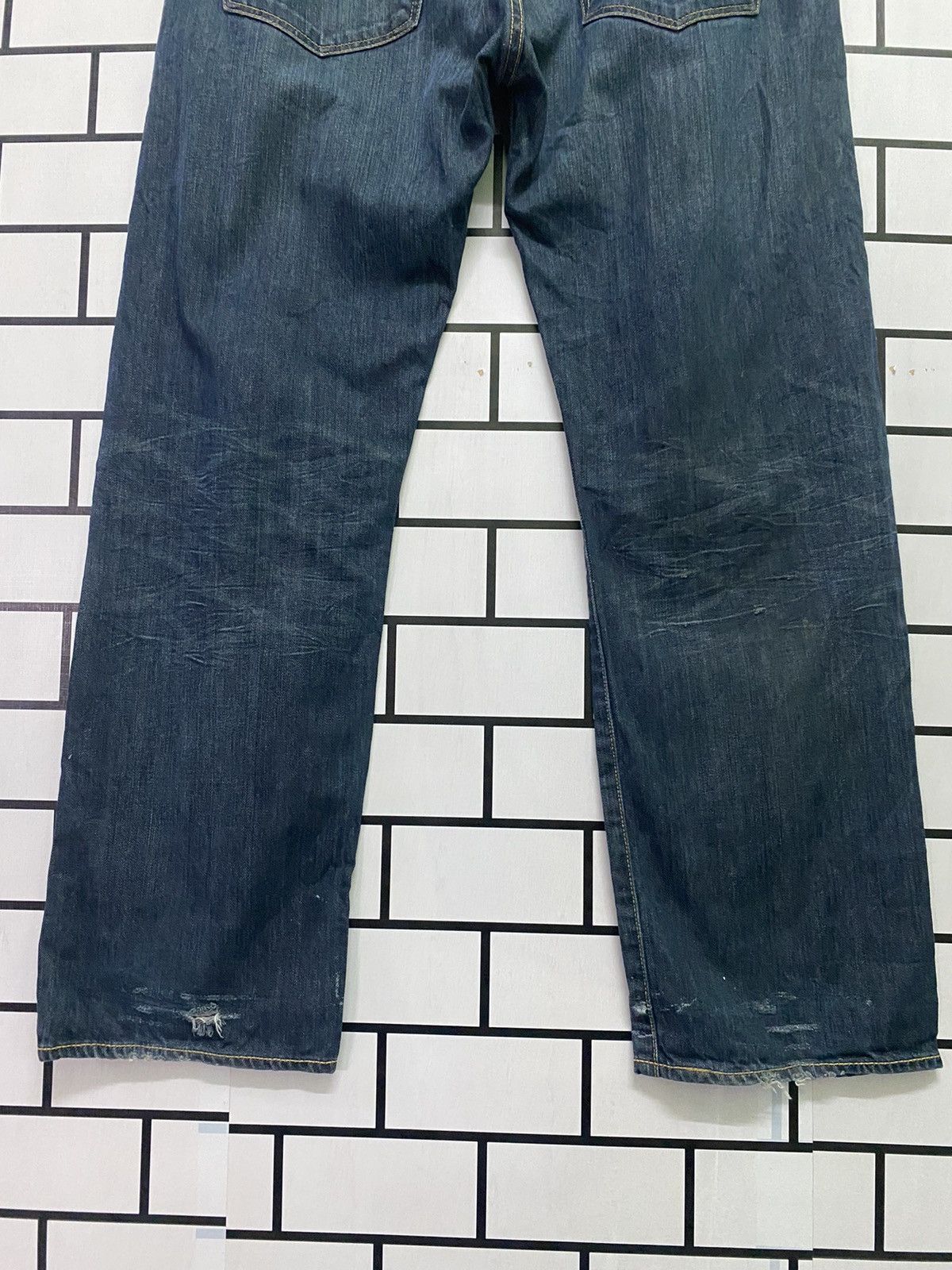 Levi's × Vintage Vintage LEVIS 501 Distress Paint Butterfly Button Denim -L54 Size US 37 - 16 Thumbnail