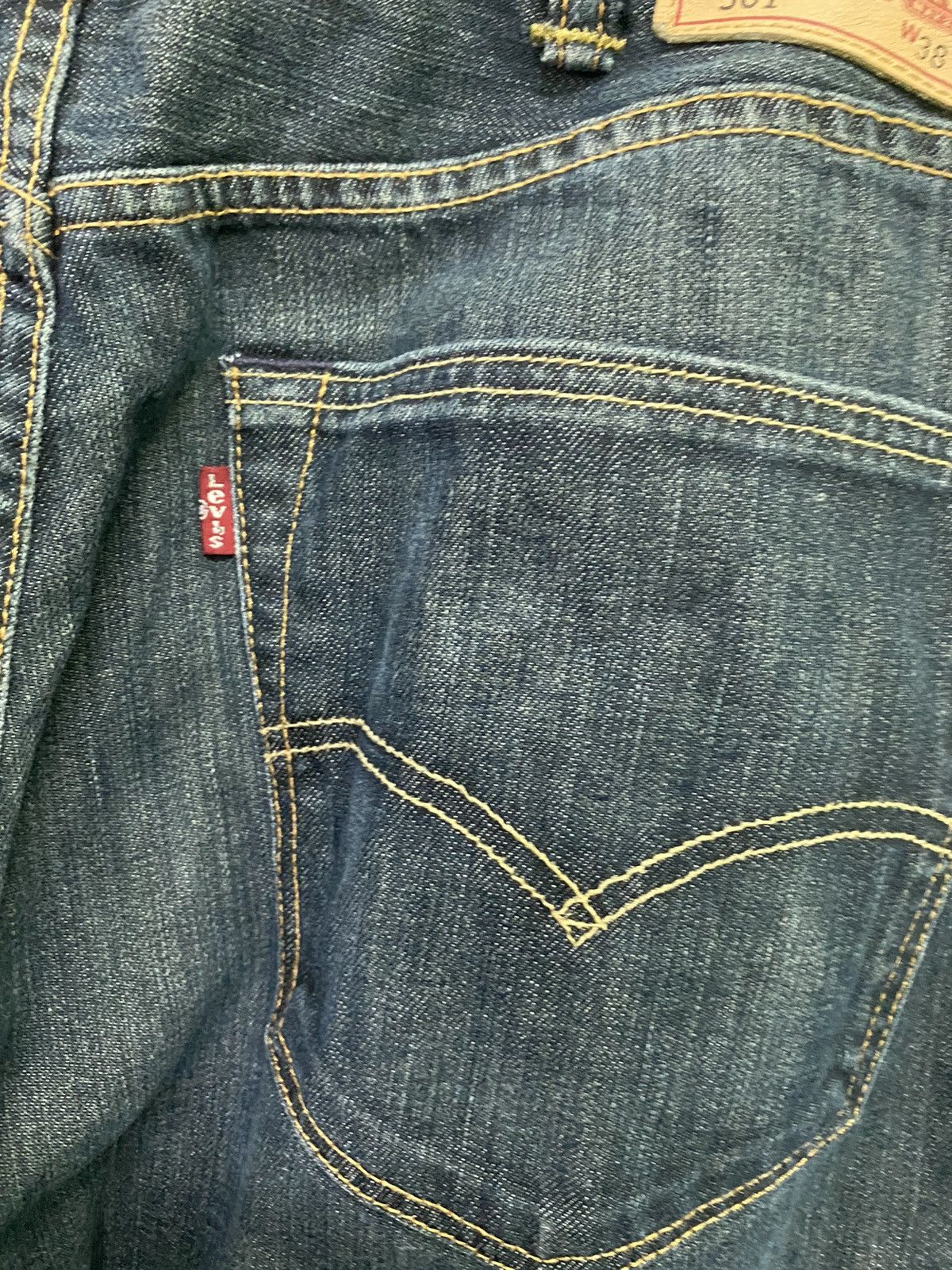 Levi's × Vintage Vintage LEVIS 501 Distress Paint Butterfly Button Denim -L54 Size US 37 - 13 Thumbnail