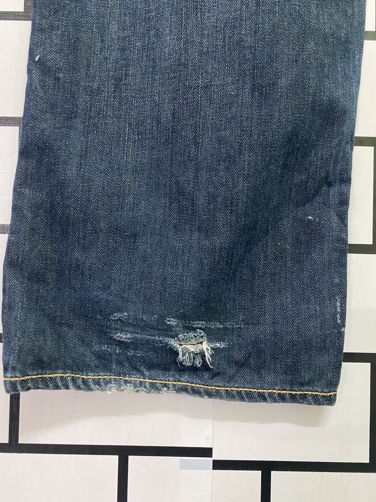 Levi's × Vintage Vintage LEVIS 501 Distress Paint Butterfly Button Denim -L54 Size US 37 - 17 Thumbnail