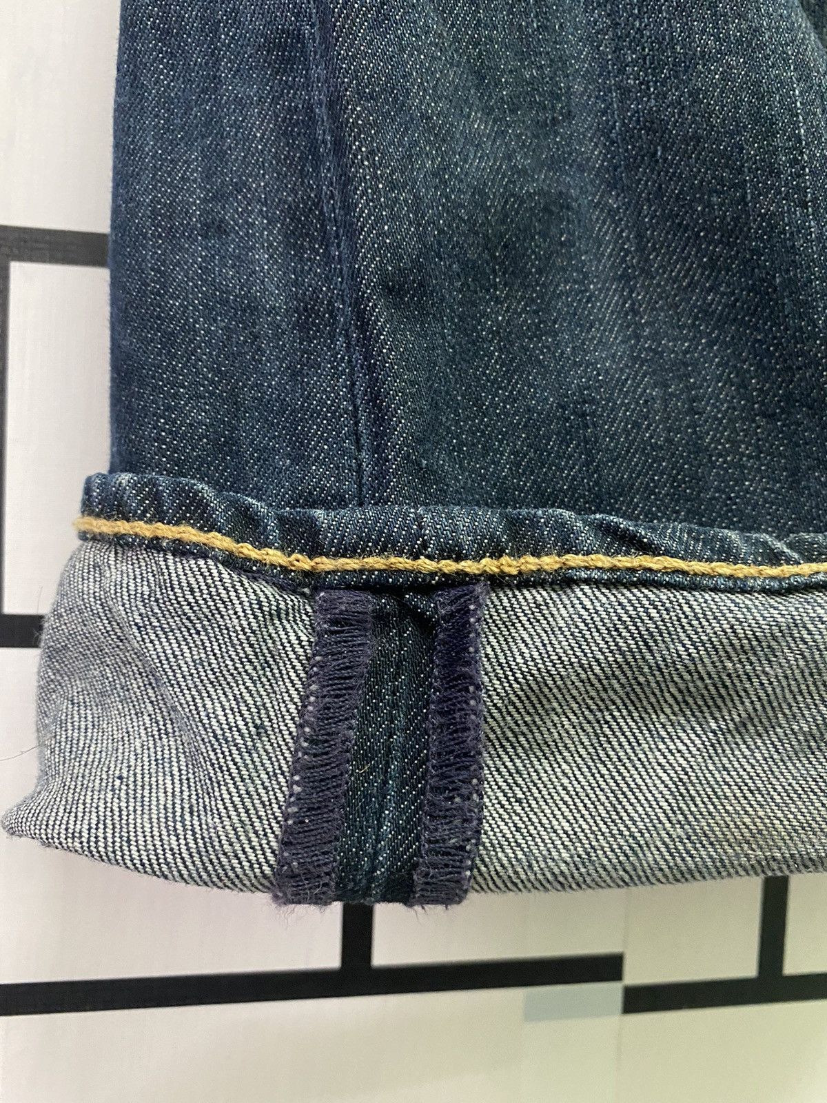 Levi's × Vintage Vintage LEVIS 501 Distress Paint Butterfly Button Denim -L54 Size US 37 - 19 Thumbnail