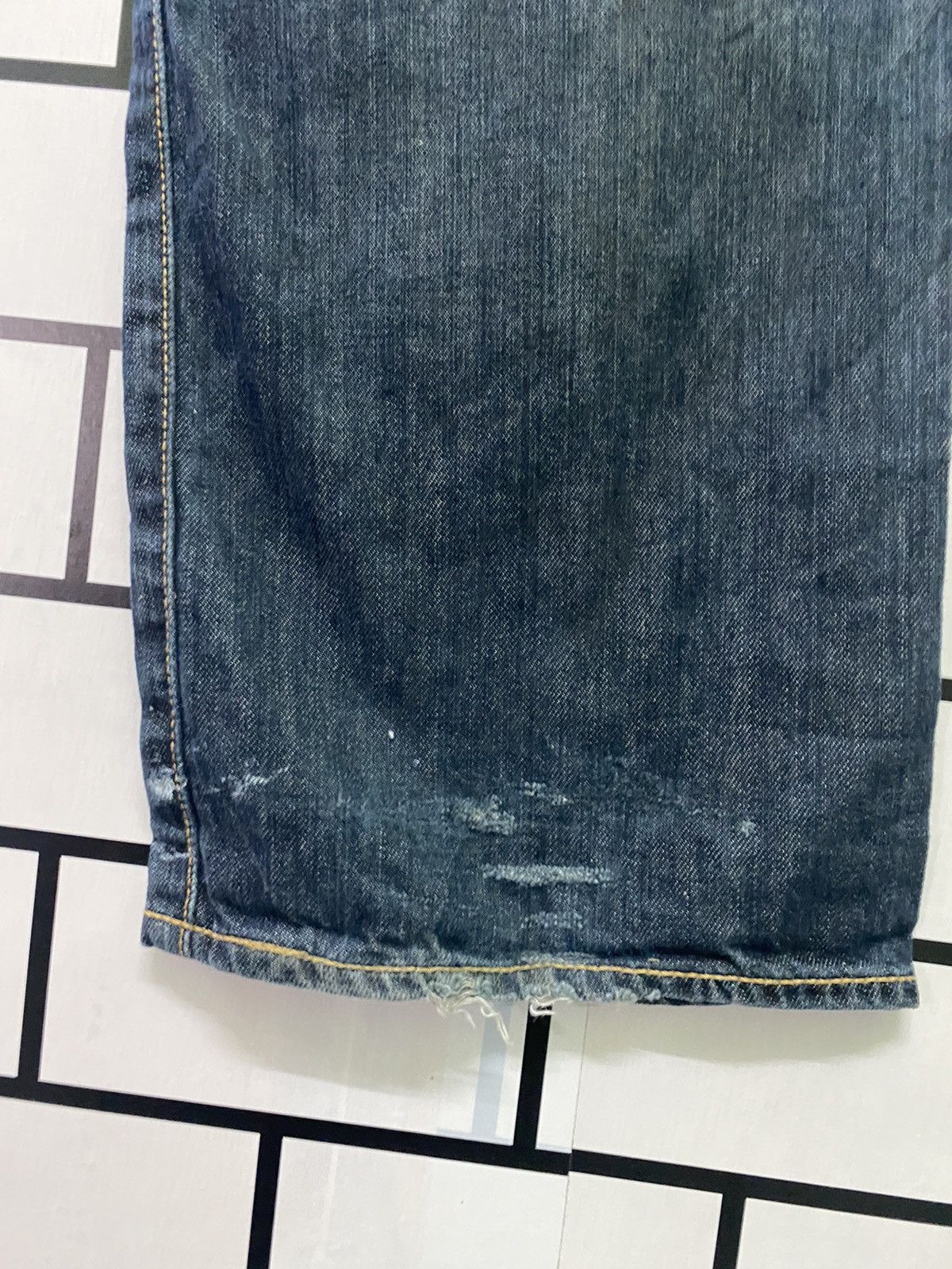 Levi's × Vintage Vintage LEVIS 501 Distress Paint Butterfly Button Denim -L54 Size US 37 - 18 Thumbnail