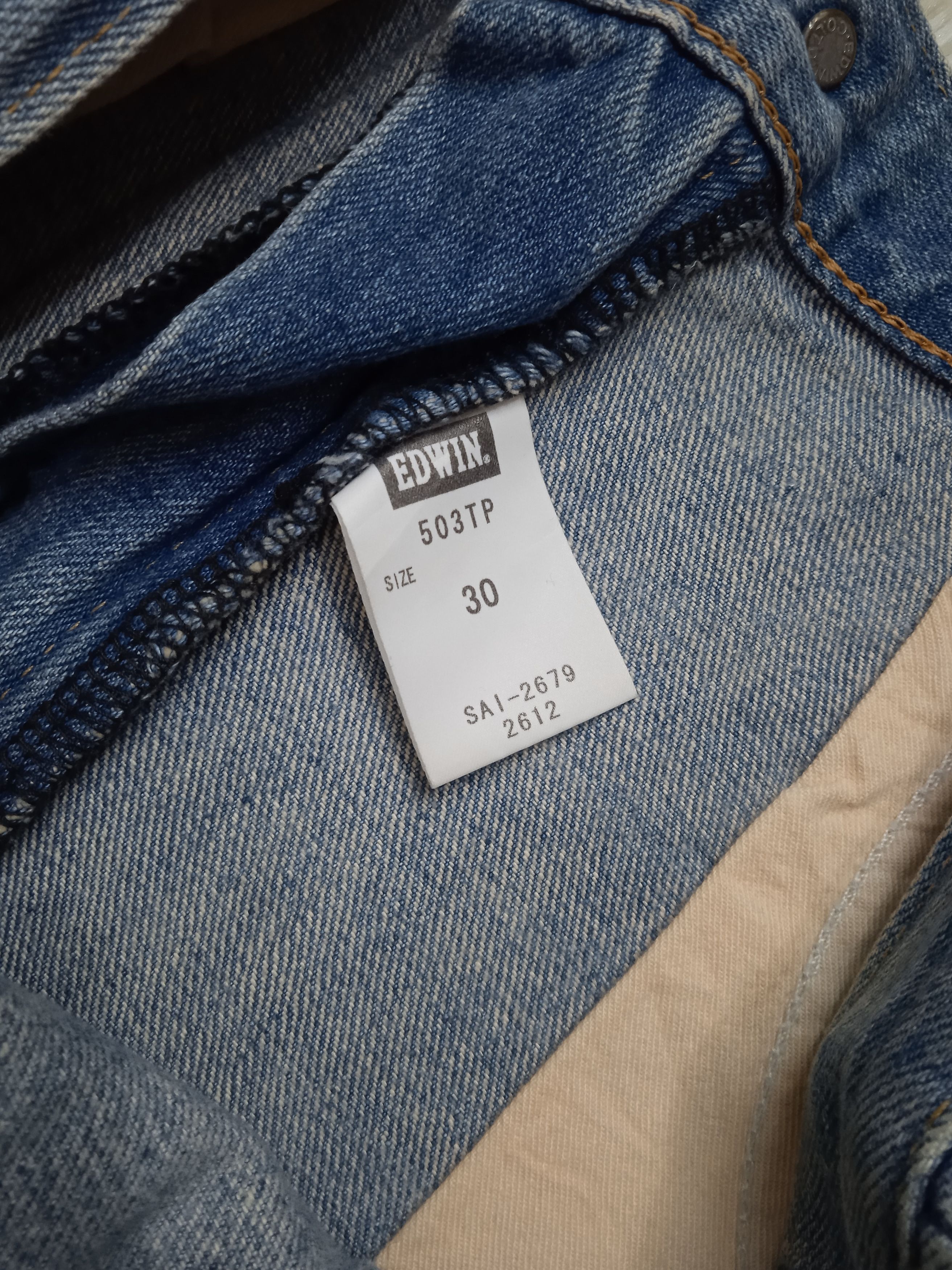 Edwin × Japanese Brand Edwin 503TP Distressed/Patchwork Size US 30 / EU 46 - 4 Thumbnail