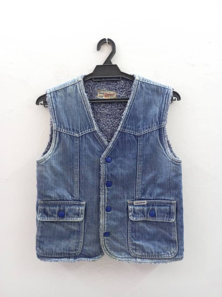 Vintage Tom Sawyer Vest Jeans Jacket Size S / US 4 / IT 40 - 1 Thumbnail