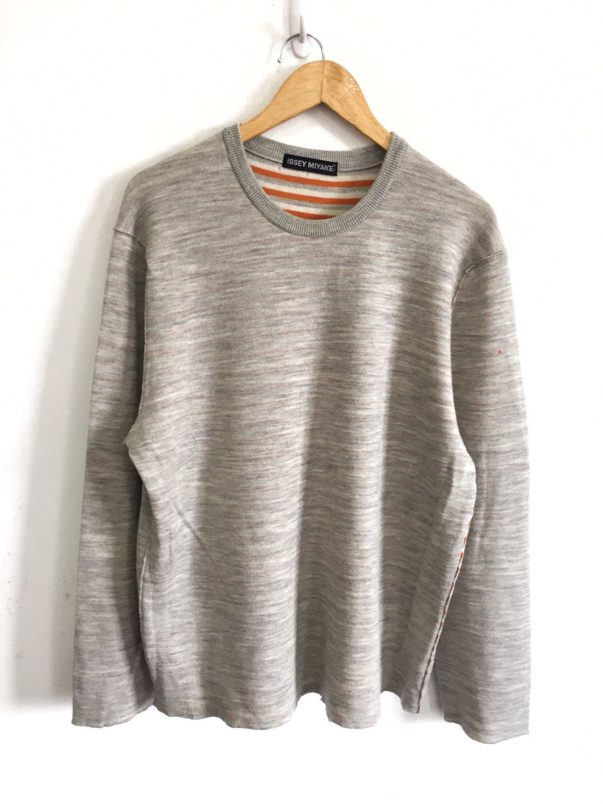 Issey Miyake Issey Miyake Wool Blend Kurt Distressed Oversized Jumper Size US L / EU 52-54 / 3 - 1 Thumbnail