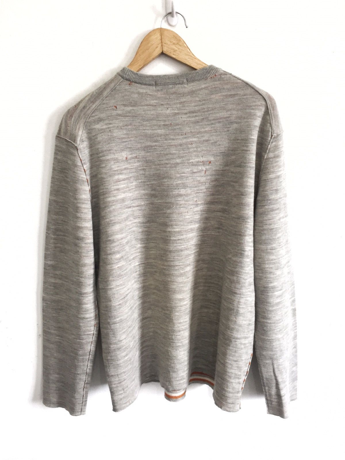 Issey Miyake Issey Miyake Wool Blend Kurt Distressed Oversized Jumper Size US L / EU 52-54 / 3 - 2 Thumbnail