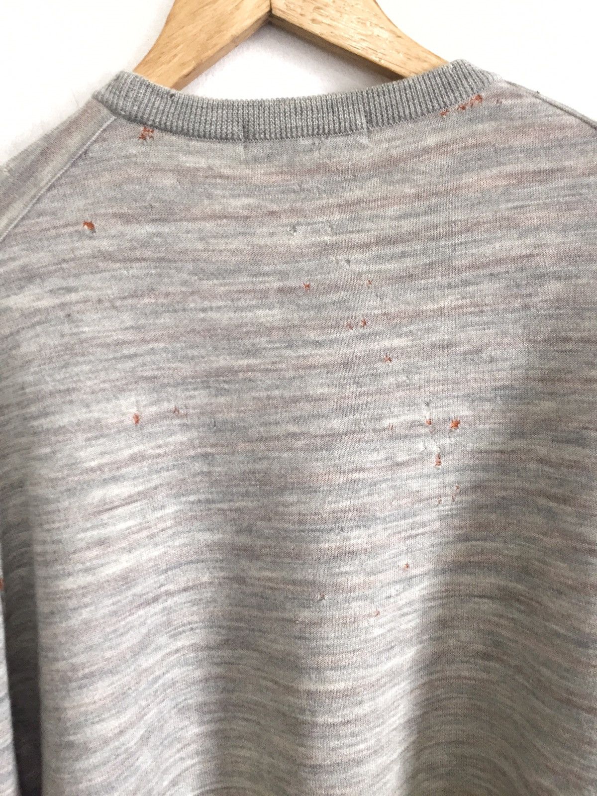 Issey Miyake Issey Miyake Wool Blend Kurt Distressed Oversized Jumper Size US L / EU 52-54 / 3 - 7 Thumbnail