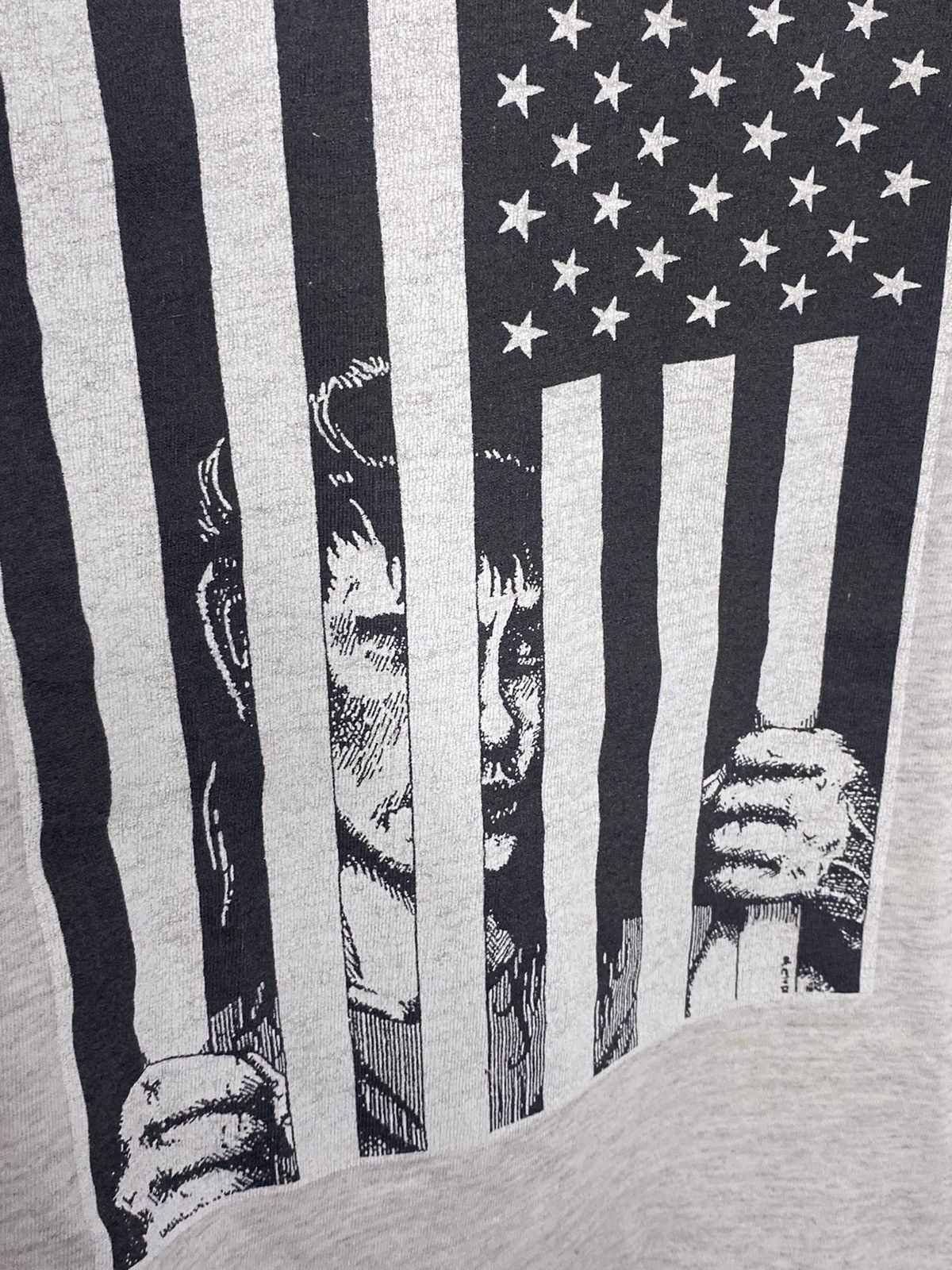 Band Tees × Hanes × Vintage Vintage 90s Anti Flag Punk T shirt Size US M / EU 48-50 / 2 - 3 Thumbnail