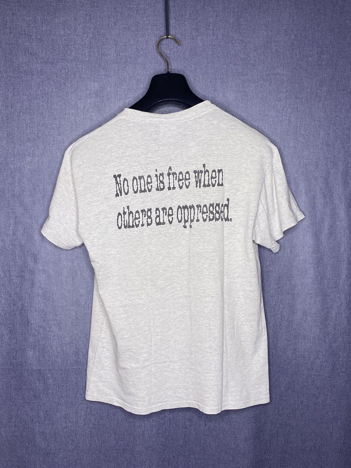 Band Tees × Hanes × Vintage Vintage 90s Anti Flag Punk T shirt Size US M / EU 48-50 / 2 - 2 Thumbnail
