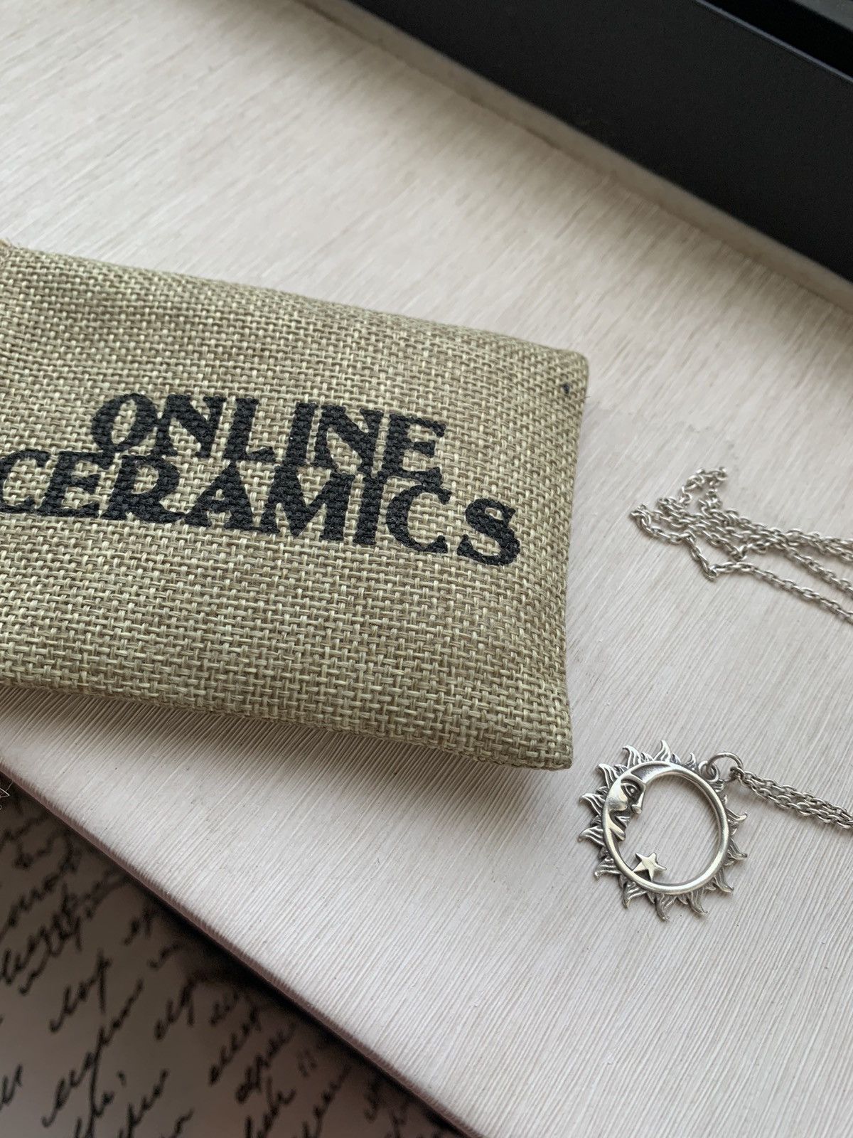 Online Ceramics Online Ceramics “Sun and Moon” Sterling Silver Necklace Size ONE SIZE - 5 Preview