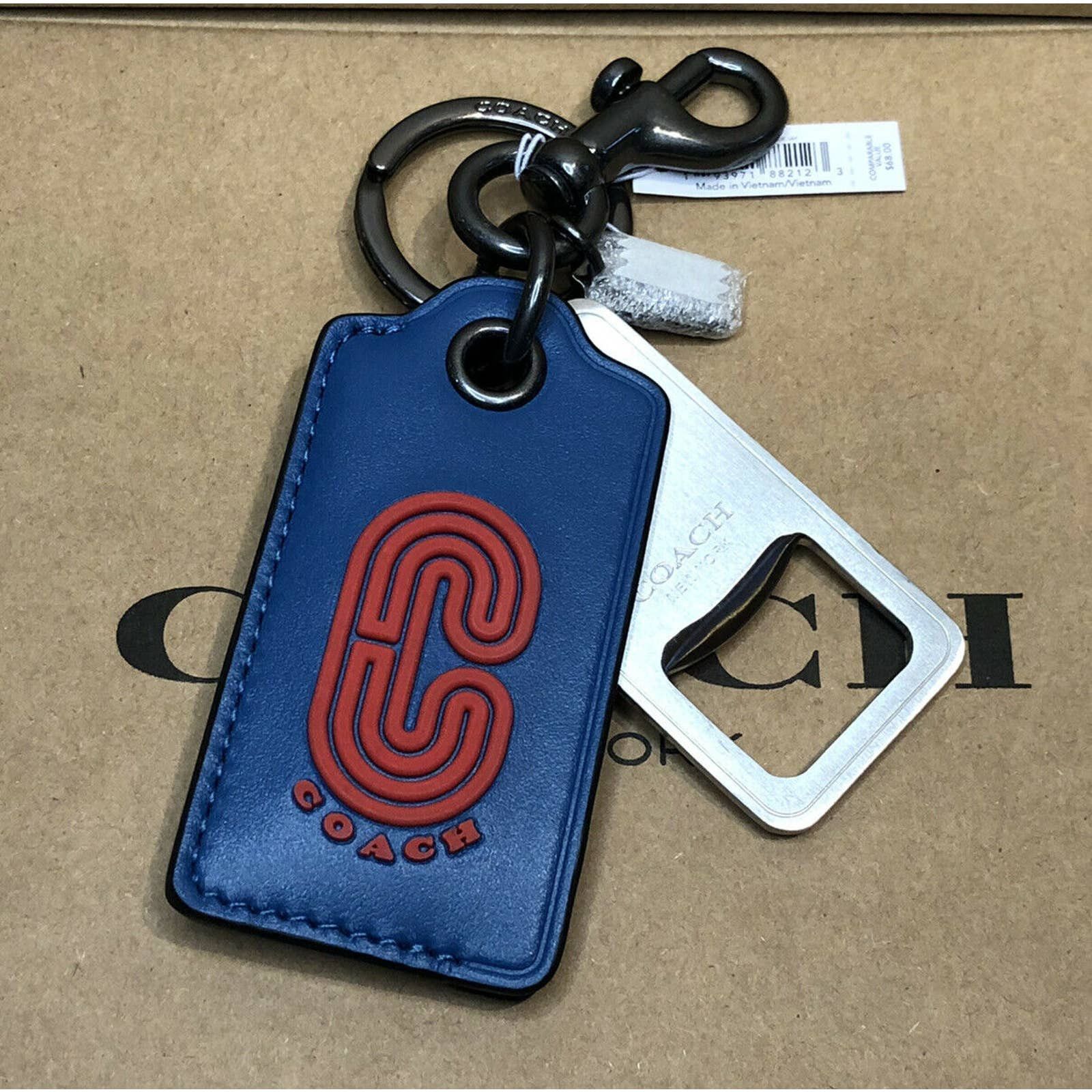 Coach Coach Bottle Opener Key Fob in Colorblock with Coach Patch Grailed
