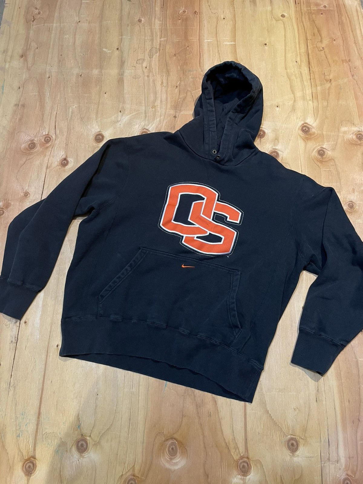 Nike VINTAGE NIKE OSU HOODIE EMBROIDERED SWOOSH | Grailed