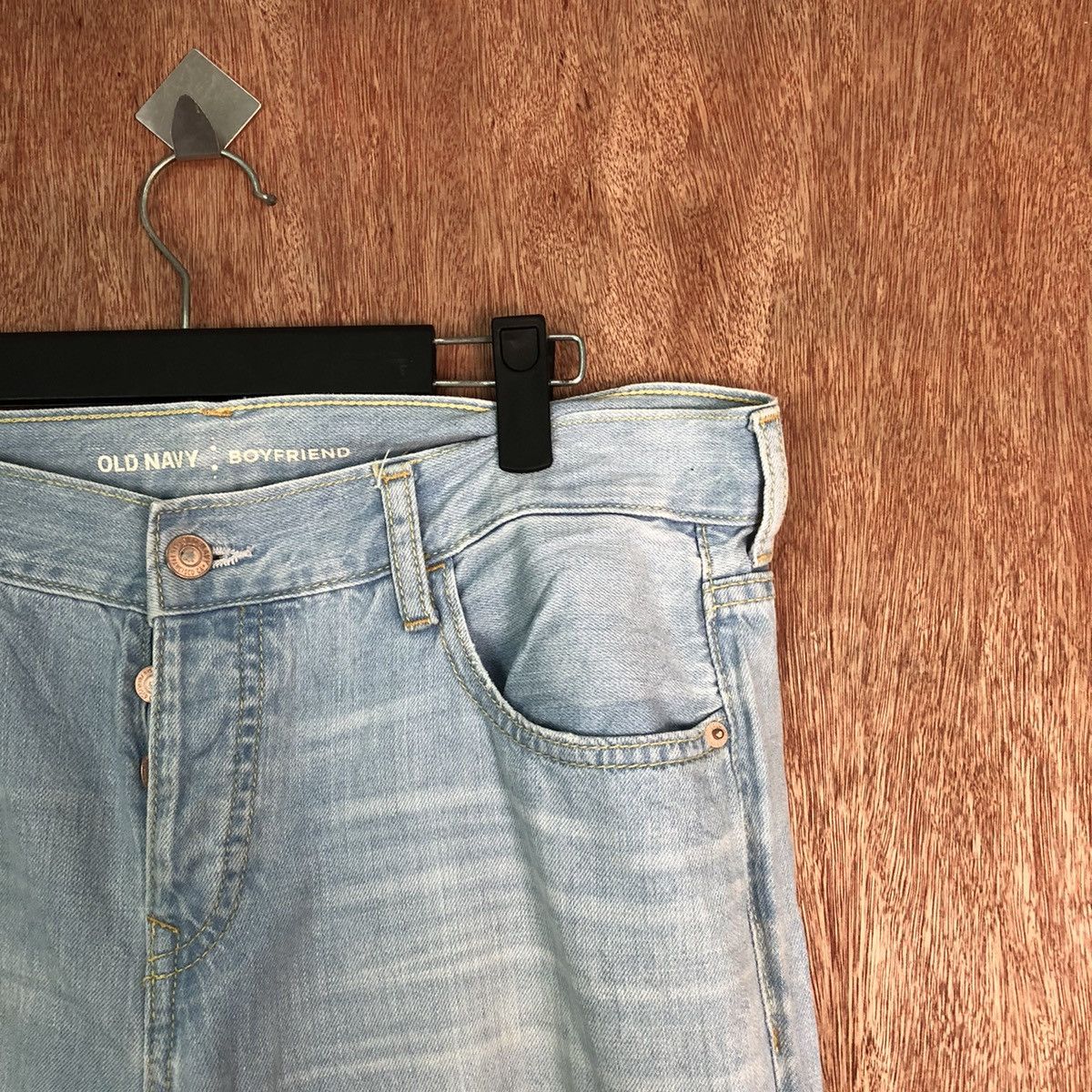 Old Navy Old Navy Blue Distressed Denim pants #6347 Size US 32 / EU 48 - 5 Thumbnail