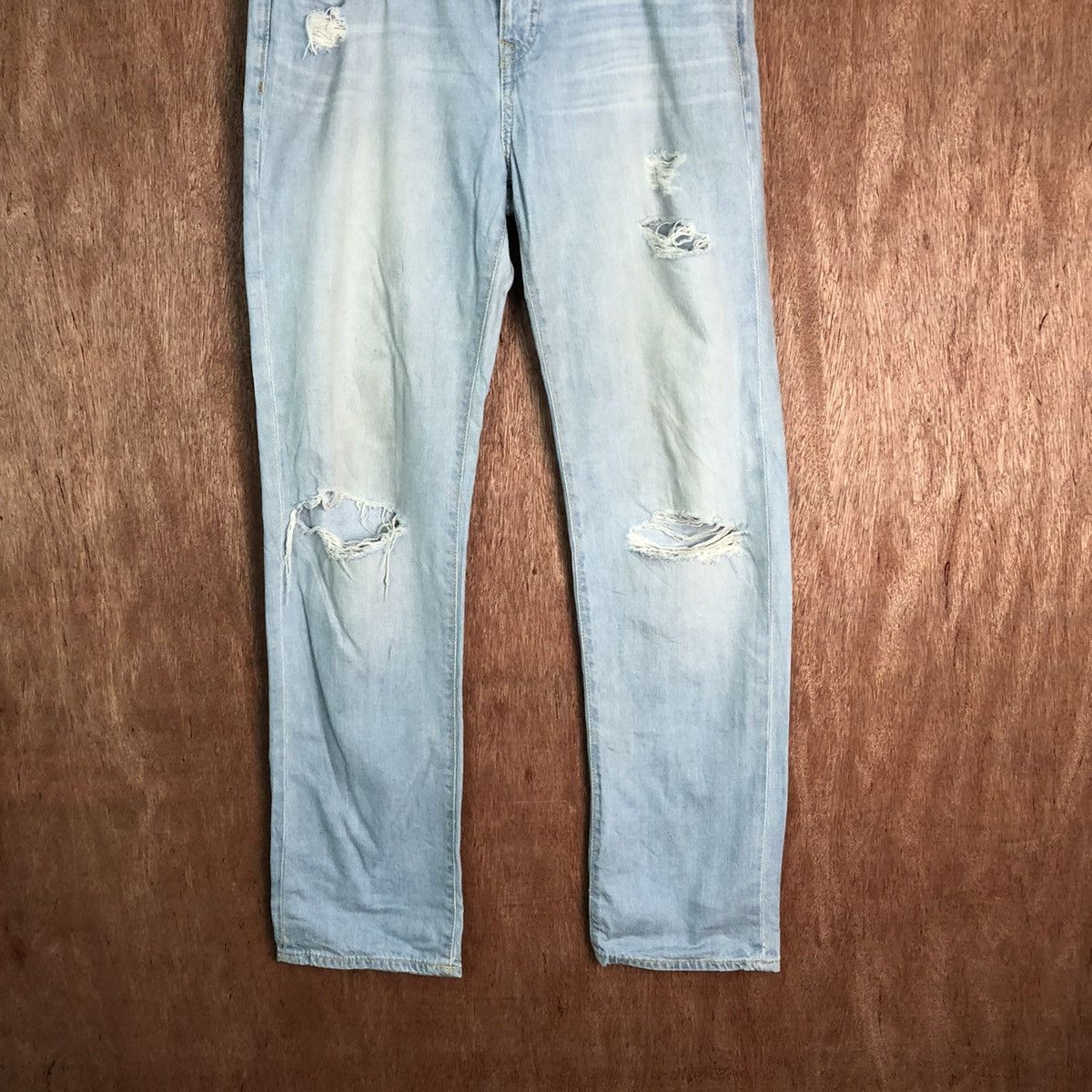 Old Navy Old Navy Blue Distressed Denim pants #6347 Size US 32 / EU 48 - 3 Thumbnail