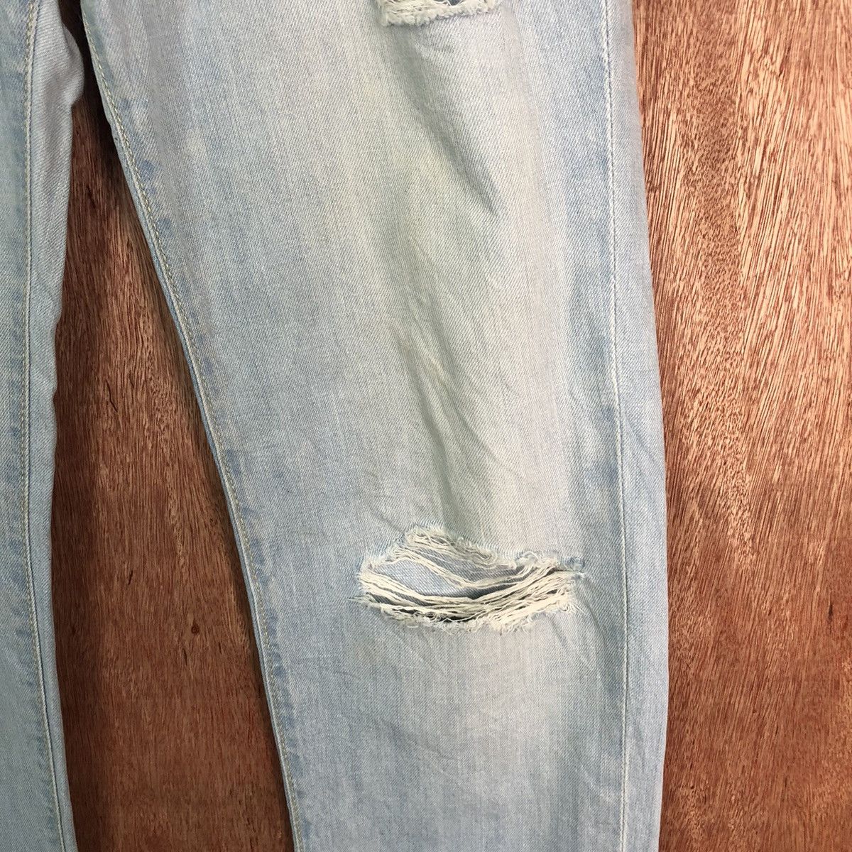 Old Navy Old Navy Blue Distressed Denim pants #6347 Size US 32 / EU 48 - 7 Thumbnail