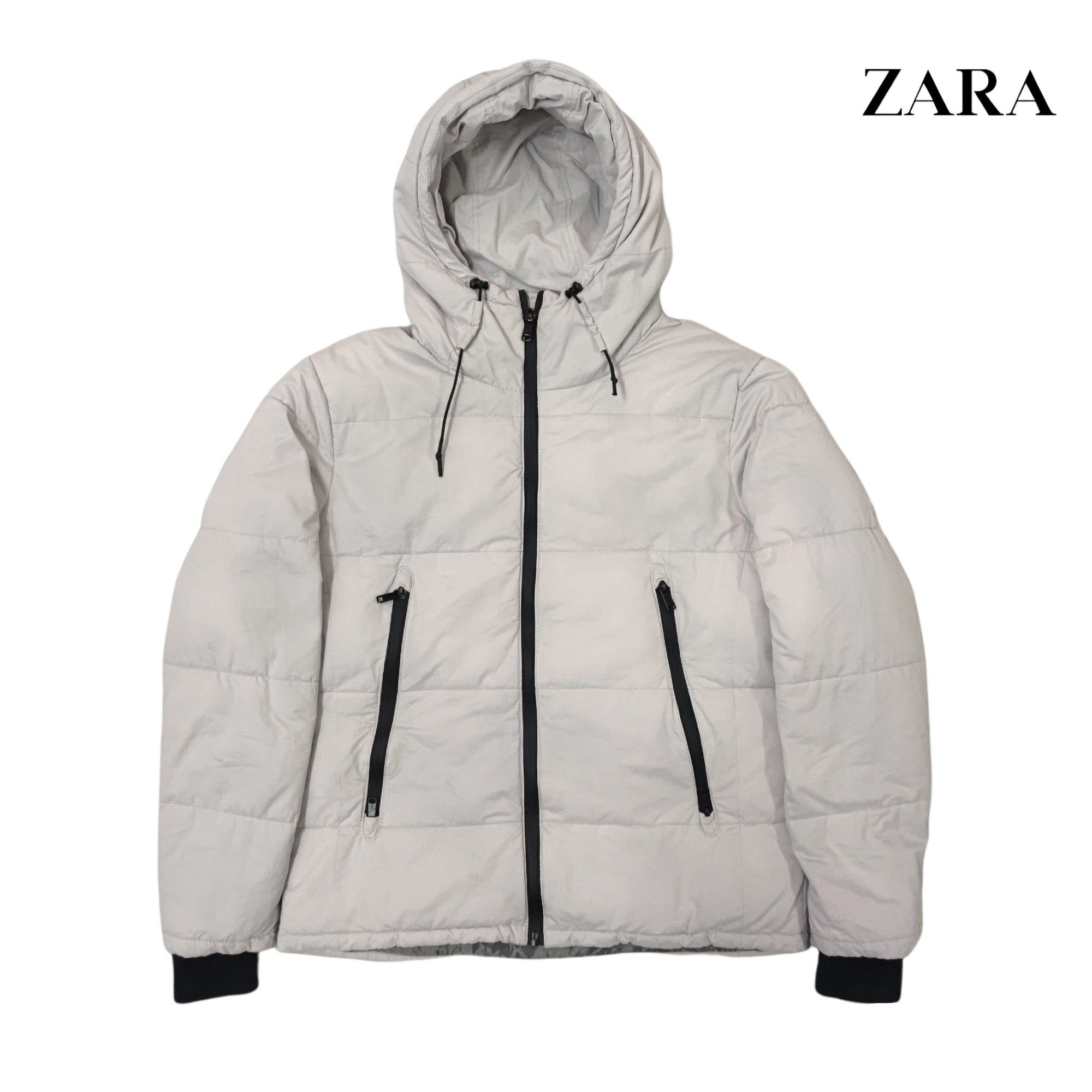 Designer Zara Zara Man White Puffer Jacket Grailed