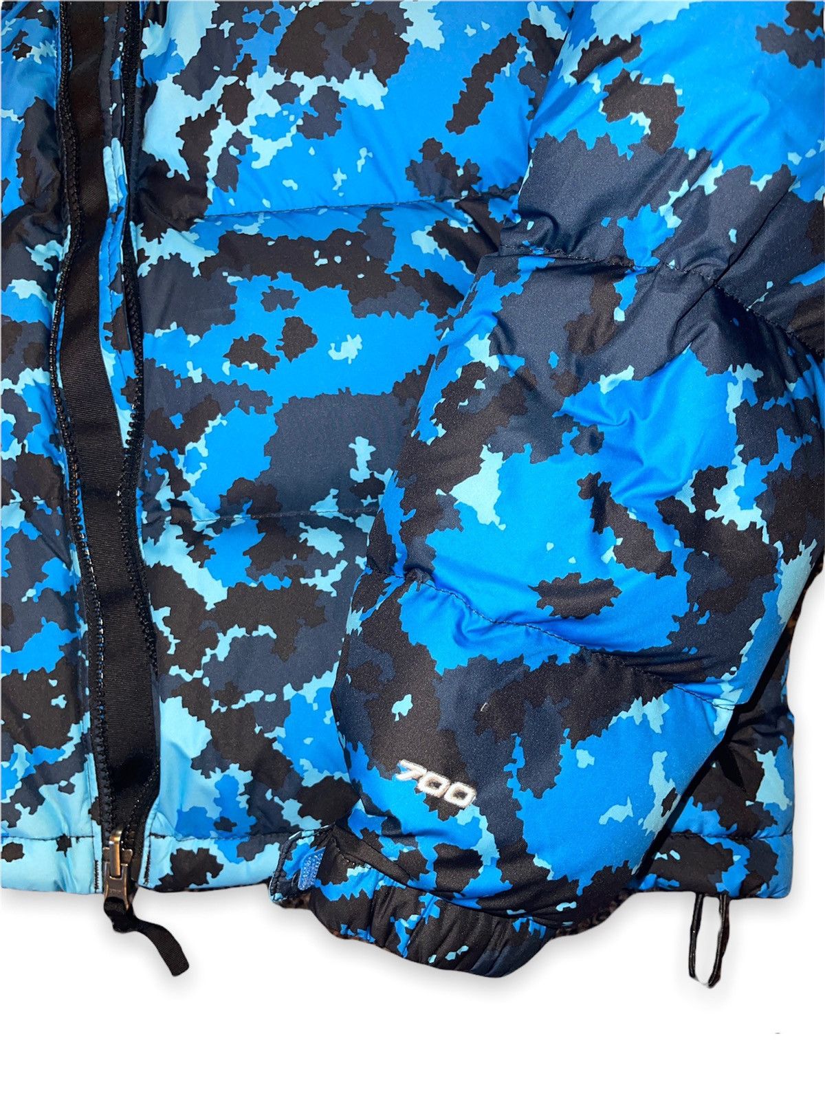 The North Face 1996 Nuptse Digi Blue Camo Puffer Jacket