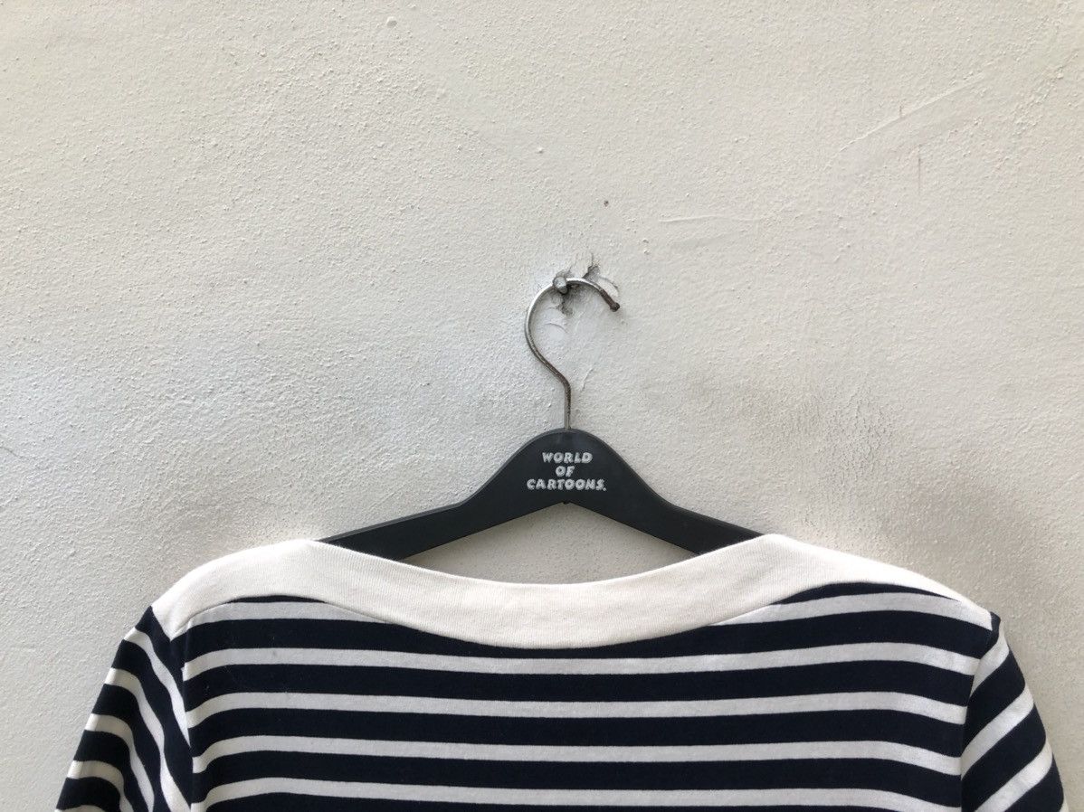 Devilock Attractions Japan Navy White Border Striped Basque t shirt Size US M / EU 48-50 / 2 - 10 Thumbnail