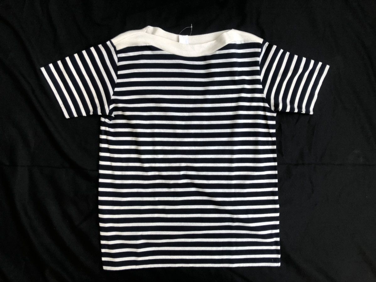 Devilock Attractions Japan Navy White Border Striped Basque t shirt Size US M / EU 48-50 / 2 - 1 Thumbnail