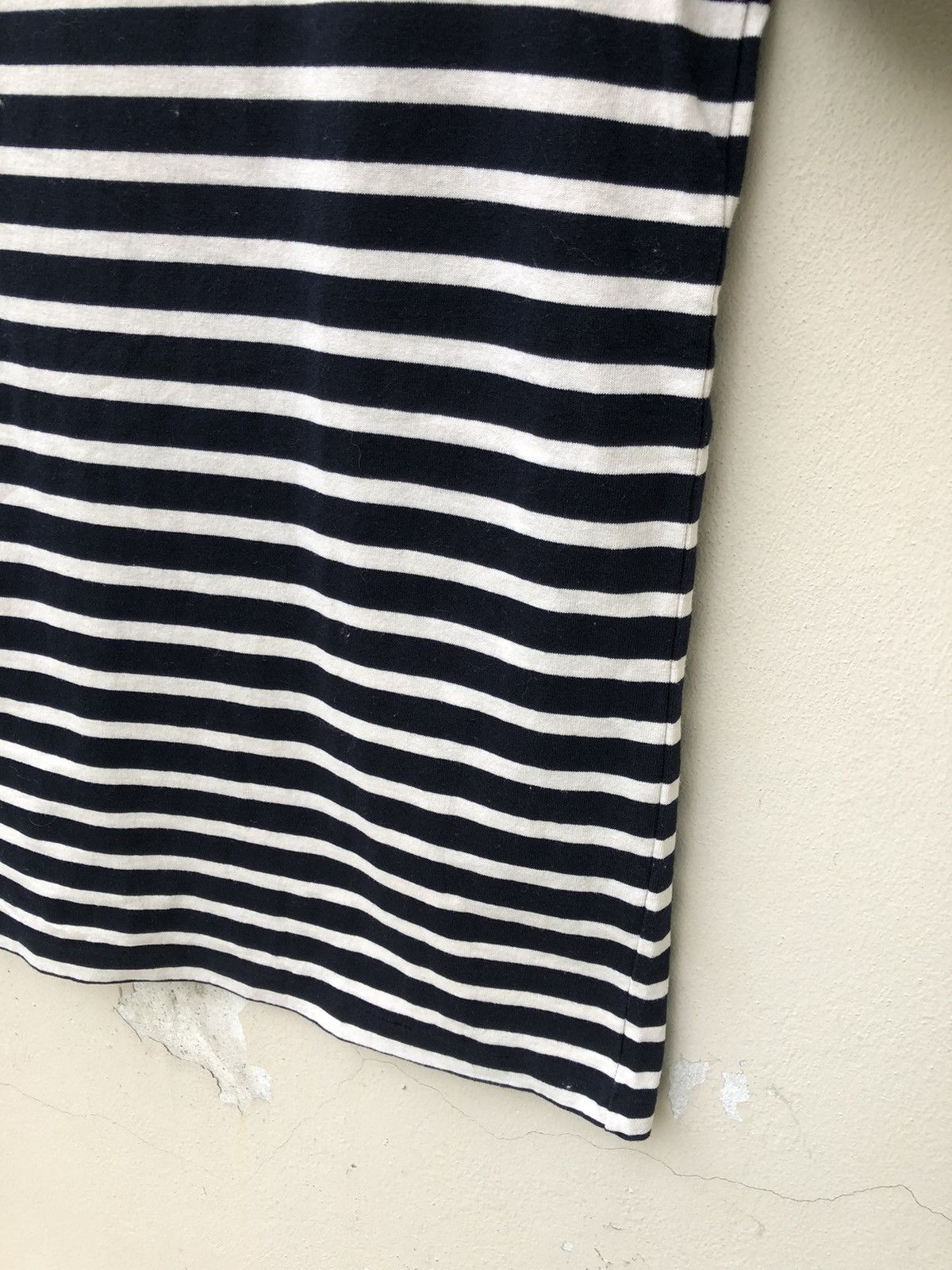 Devilock Attractions Japan Navy White Border Striped Basque t shirt Size US M / EU 48-50 / 2 - 6 Thumbnail