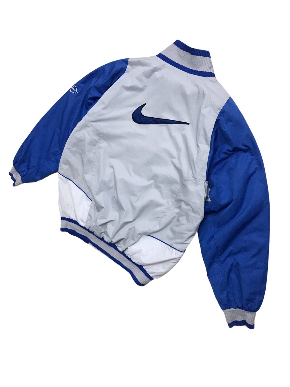 Nike Vintage Nike Swoosh Varsity Bomber Jacket Streetwear Size US L / EU 52-54 / 3 - 2 Preview