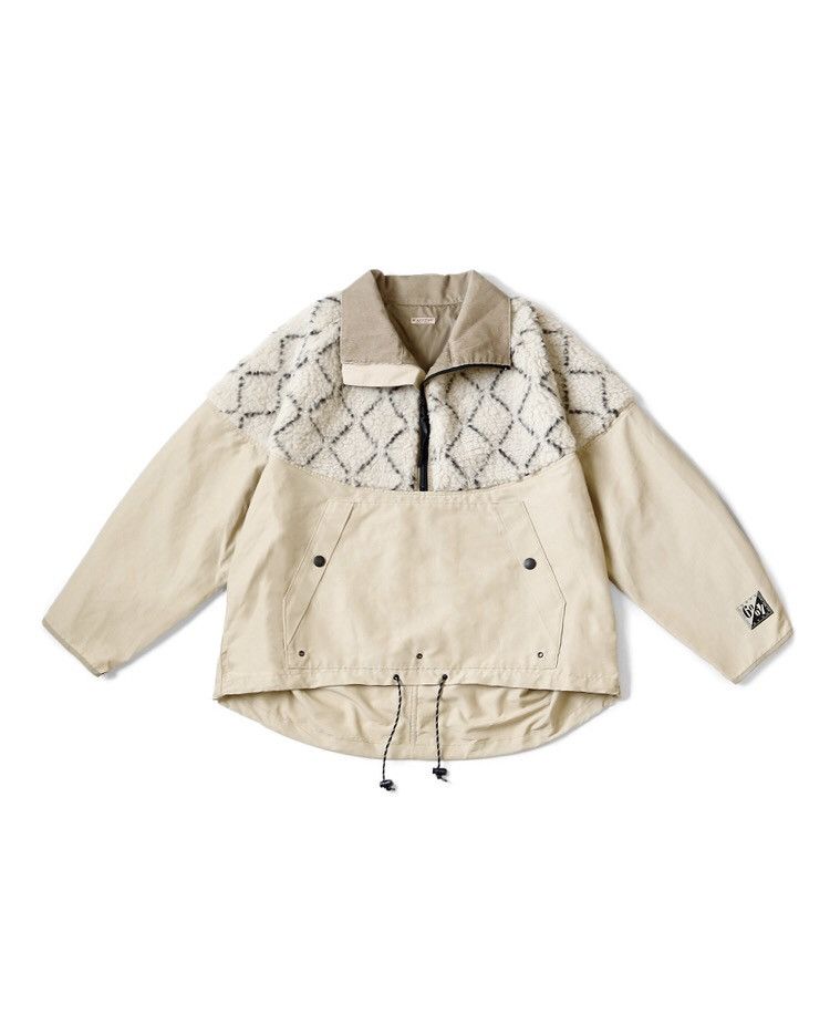 KAPITAL （キャピタル）バグアノラック60/40 クロス Kapital 60/40 BUG Anorak, Khaki – Glasswing