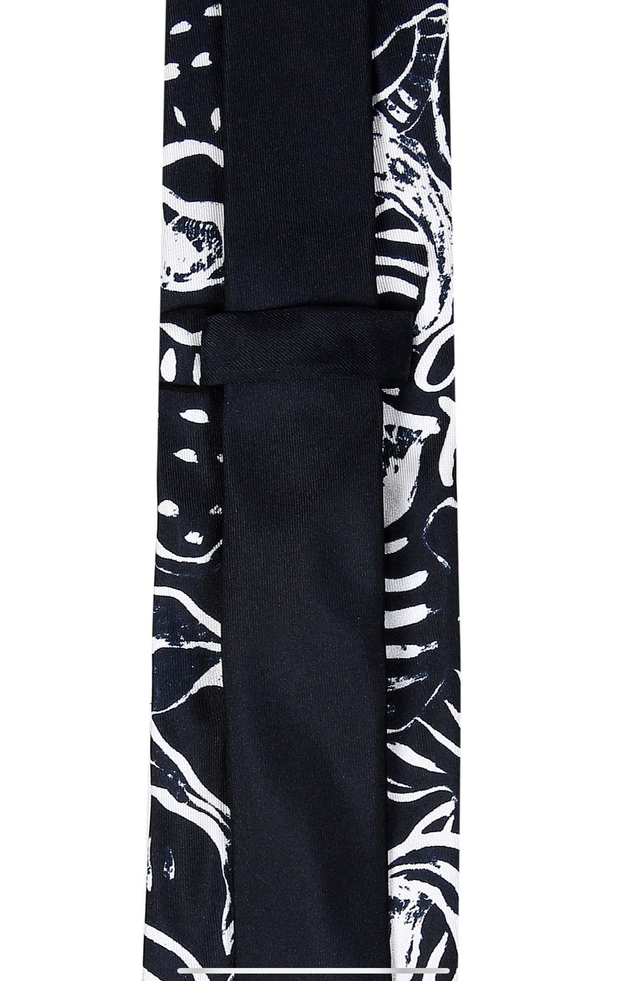 Off-White Floral Silk Tie Size ONE SIZE - 2 Thumbnail