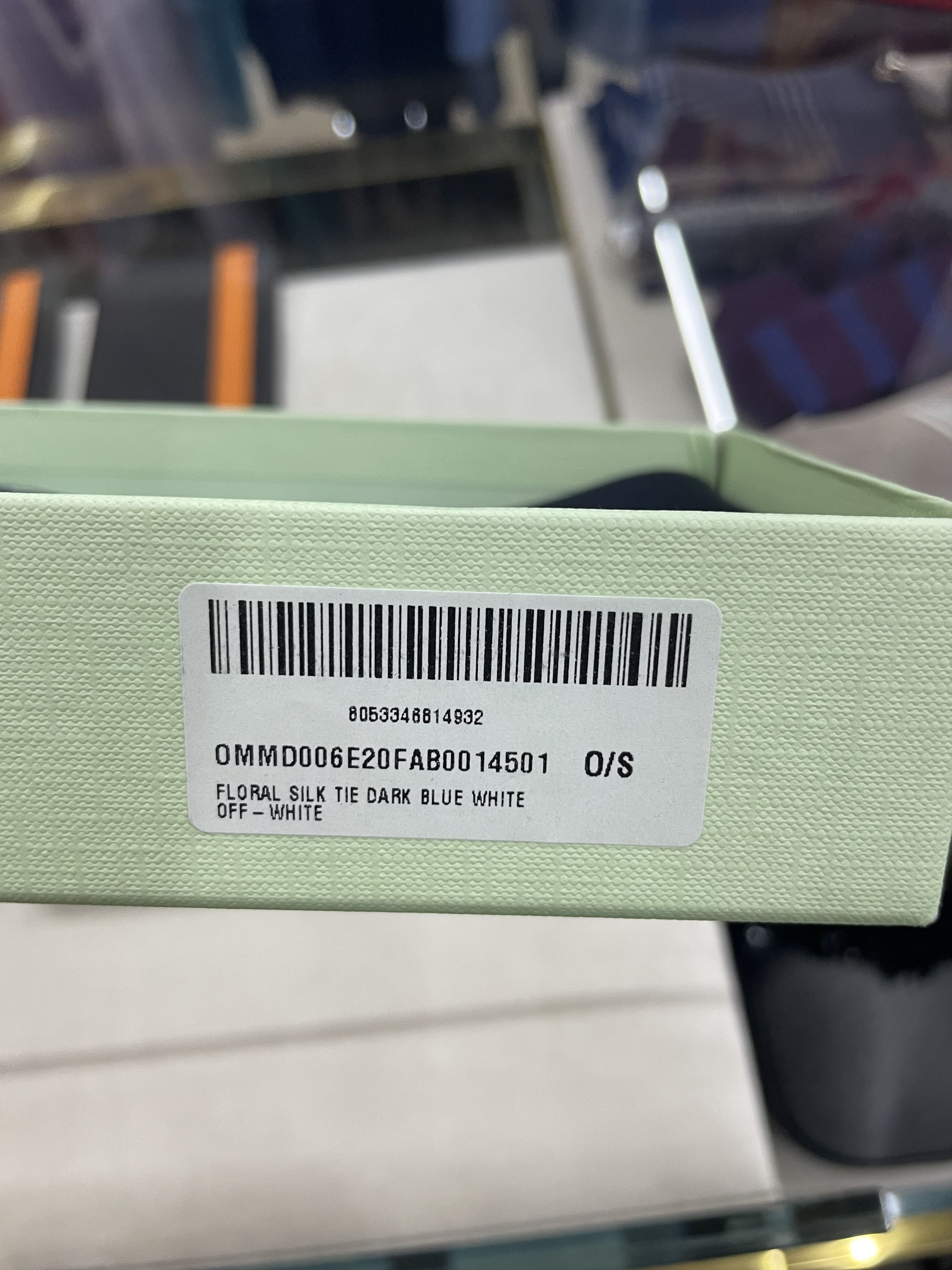Off-White Floral Silk Tie Size ONE SIZE - 4 Thumbnail