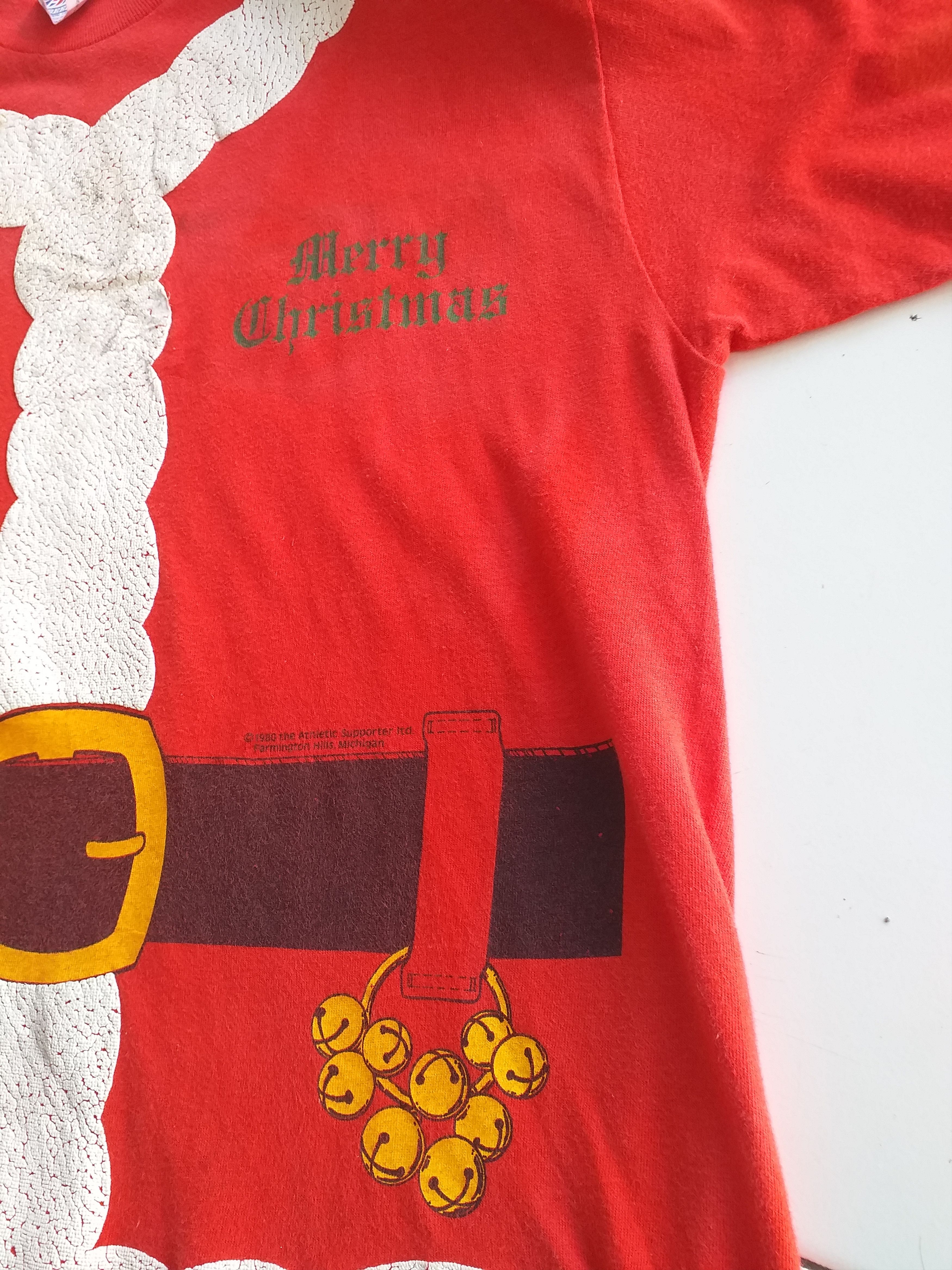 Santa Cruz Skateboards Vintage 1980 Merry Christmas Rare T shirt Size US L / EU 52-54 / 3 - 4 Thumbnail