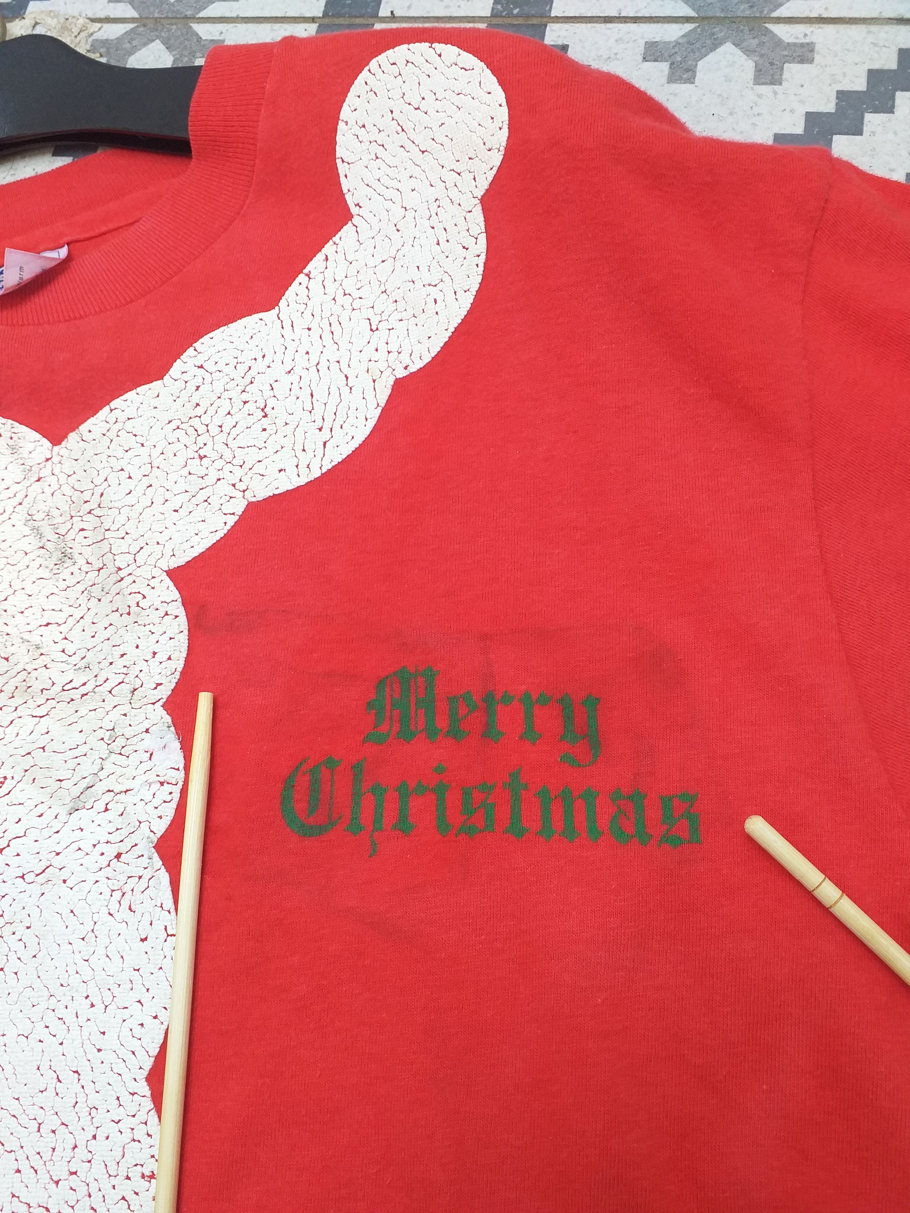 Santa Cruz Skateboards Vintage 1980 Merry Christmas Rare T shirt Size US L / EU 52-54 / 3 - 7 Thumbnail