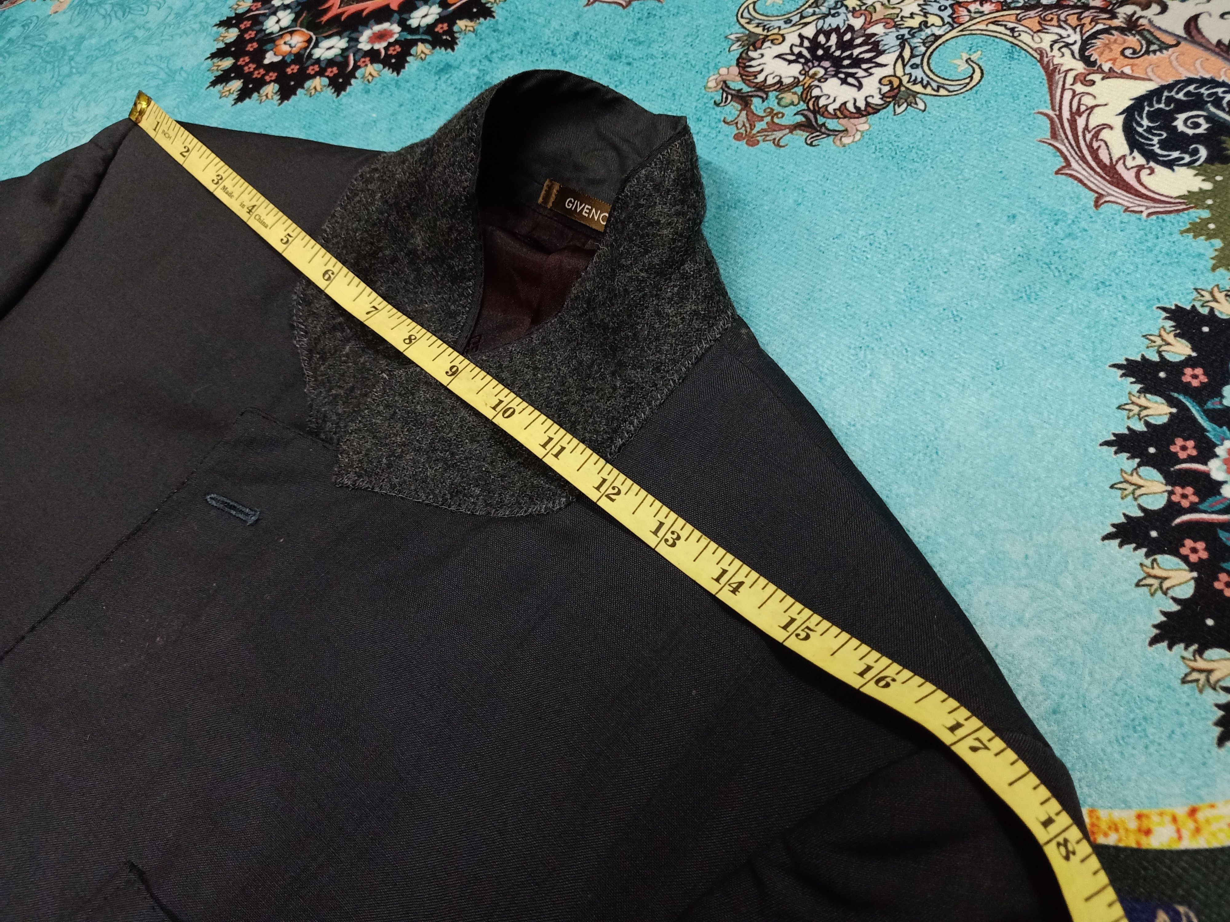 Givenchy GIVENCHY Paris Double Breasted Gray Suit Jacket Blazer Size 44R - 11 Thumbnail