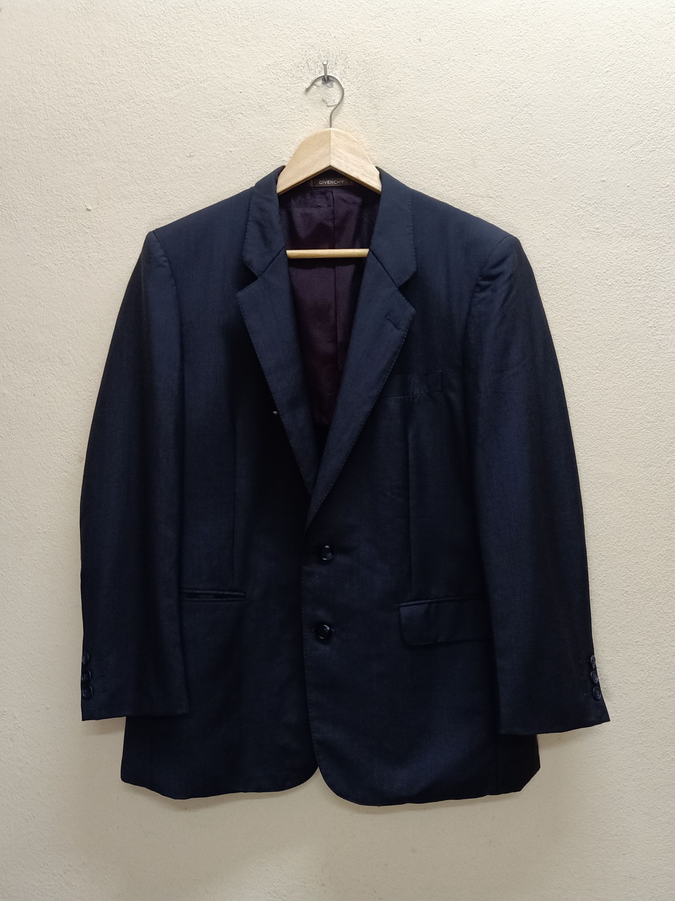 Givenchy GIVENCHY Paris Double Breasted Gray Suit Jacket Blazer Size 44R - 1 Thumbnail
