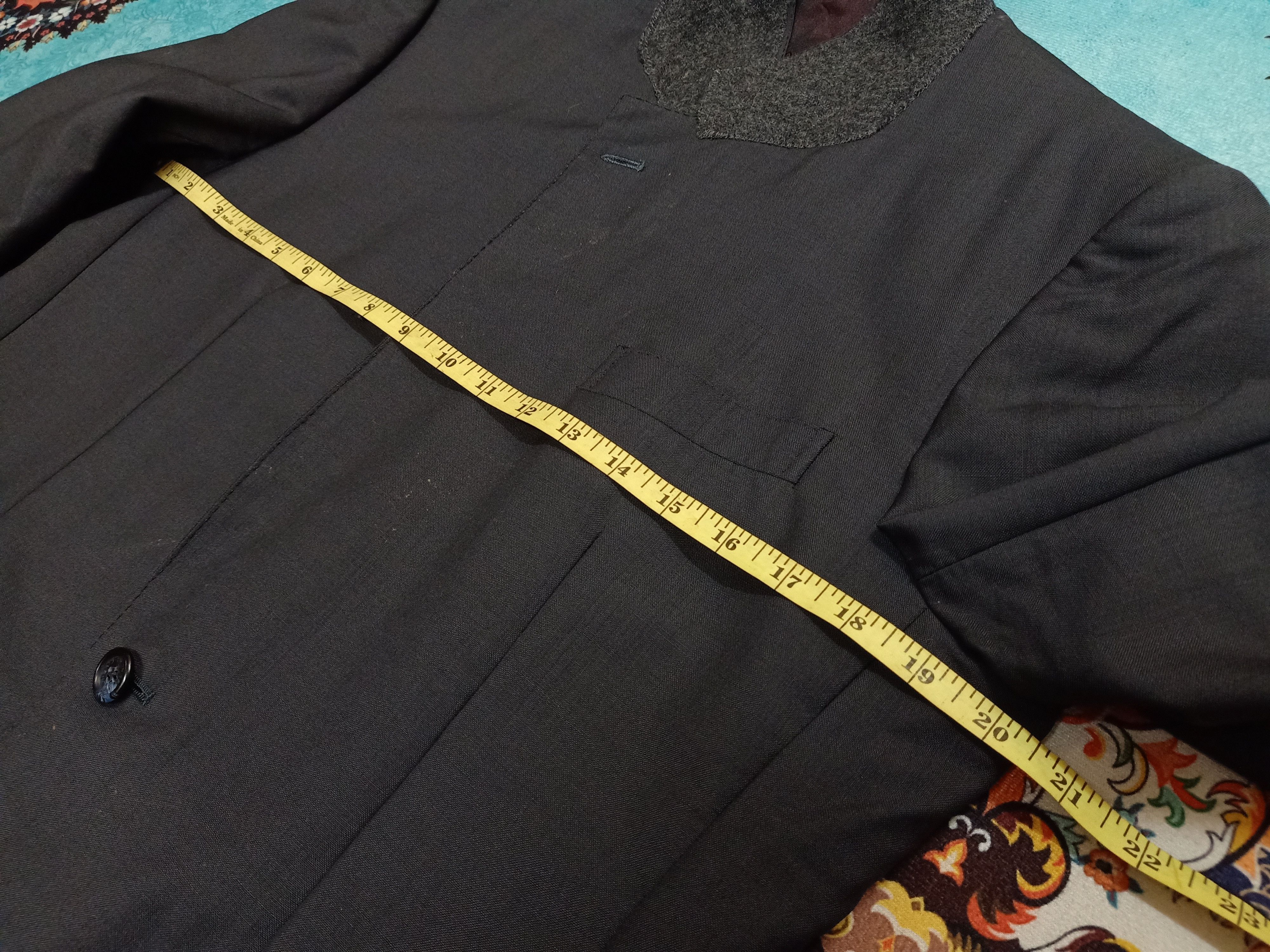 Givenchy GIVENCHY Paris Double Breasted Gray Suit Jacket Blazer Size 44R - 8 Thumbnail