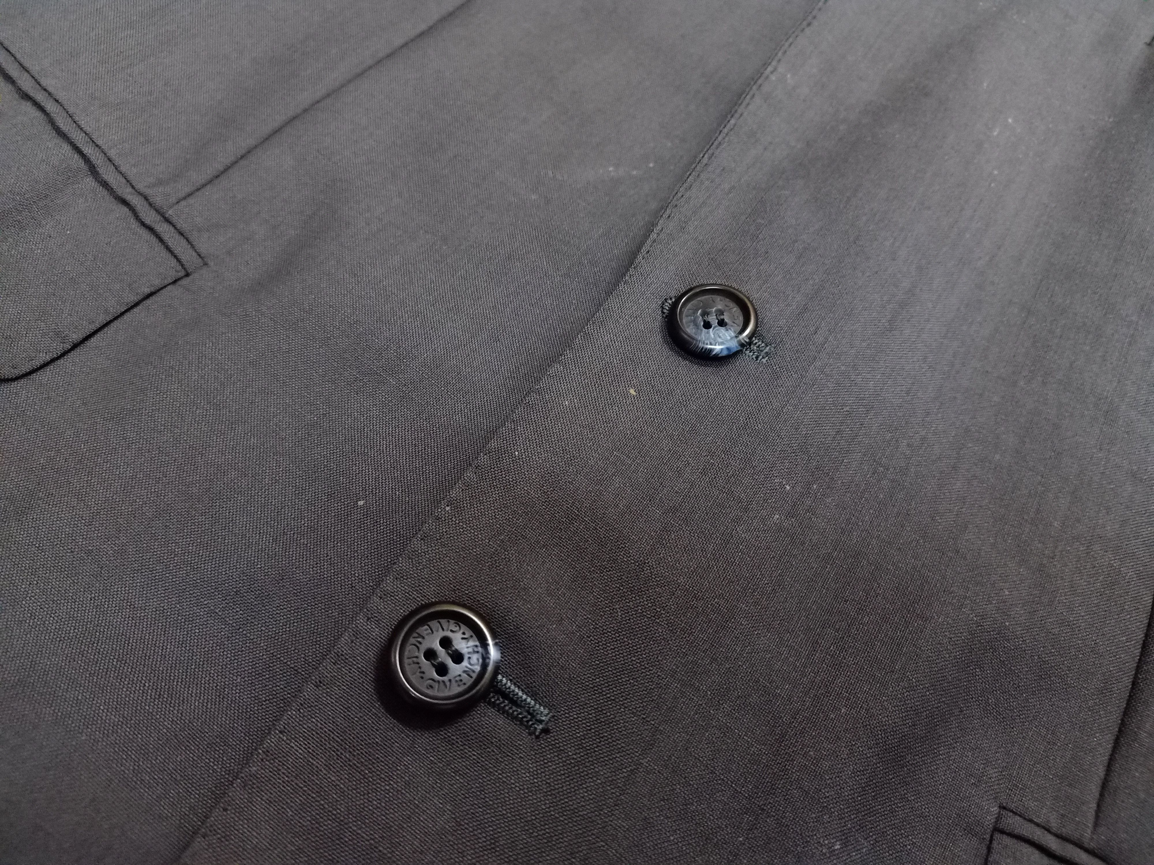 Givenchy GIVENCHY Paris Double Breasted Gray Suit Jacket Blazer Size 44R - 4 Thumbnail