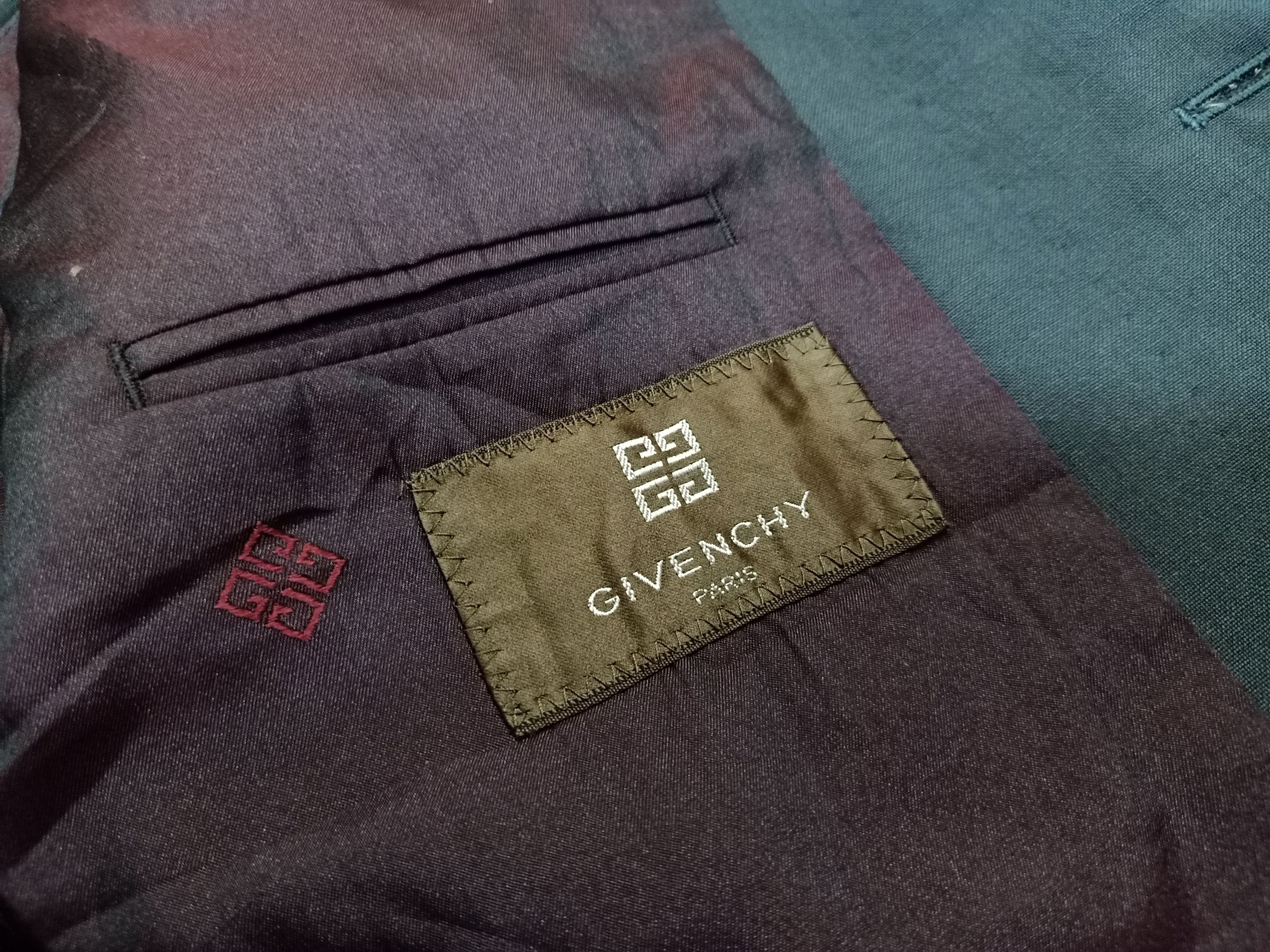Givenchy GIVENCHY Paris Double Breasted Gray Suit Jacket Blazer Size 44R - 5 Thumbnail