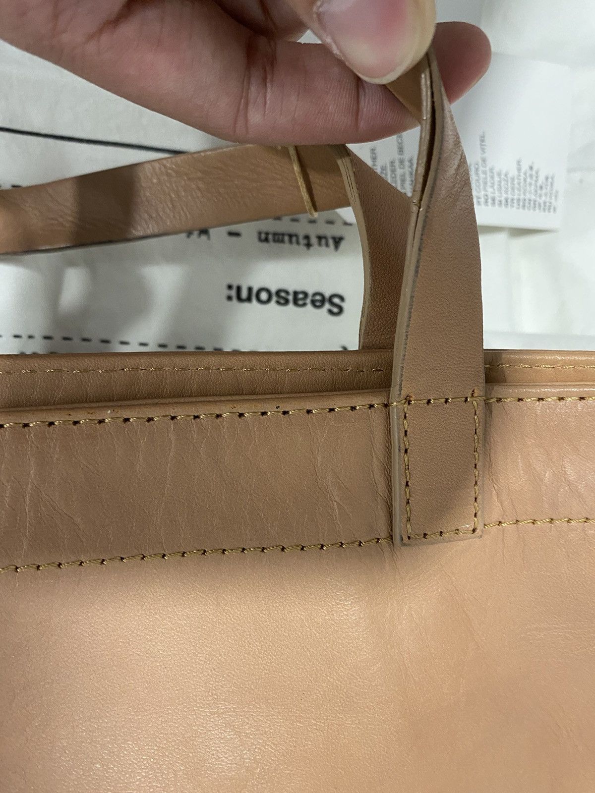 ハンドバッグ MAISON MARGIELA  Handbags Women Leather Brown/Light Brown Glam slam leather handbag Maison Martin Margiela Brown in