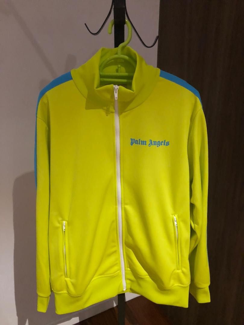 Palm Angels Palm Angels Track Jacket Blue Yellow Grailed