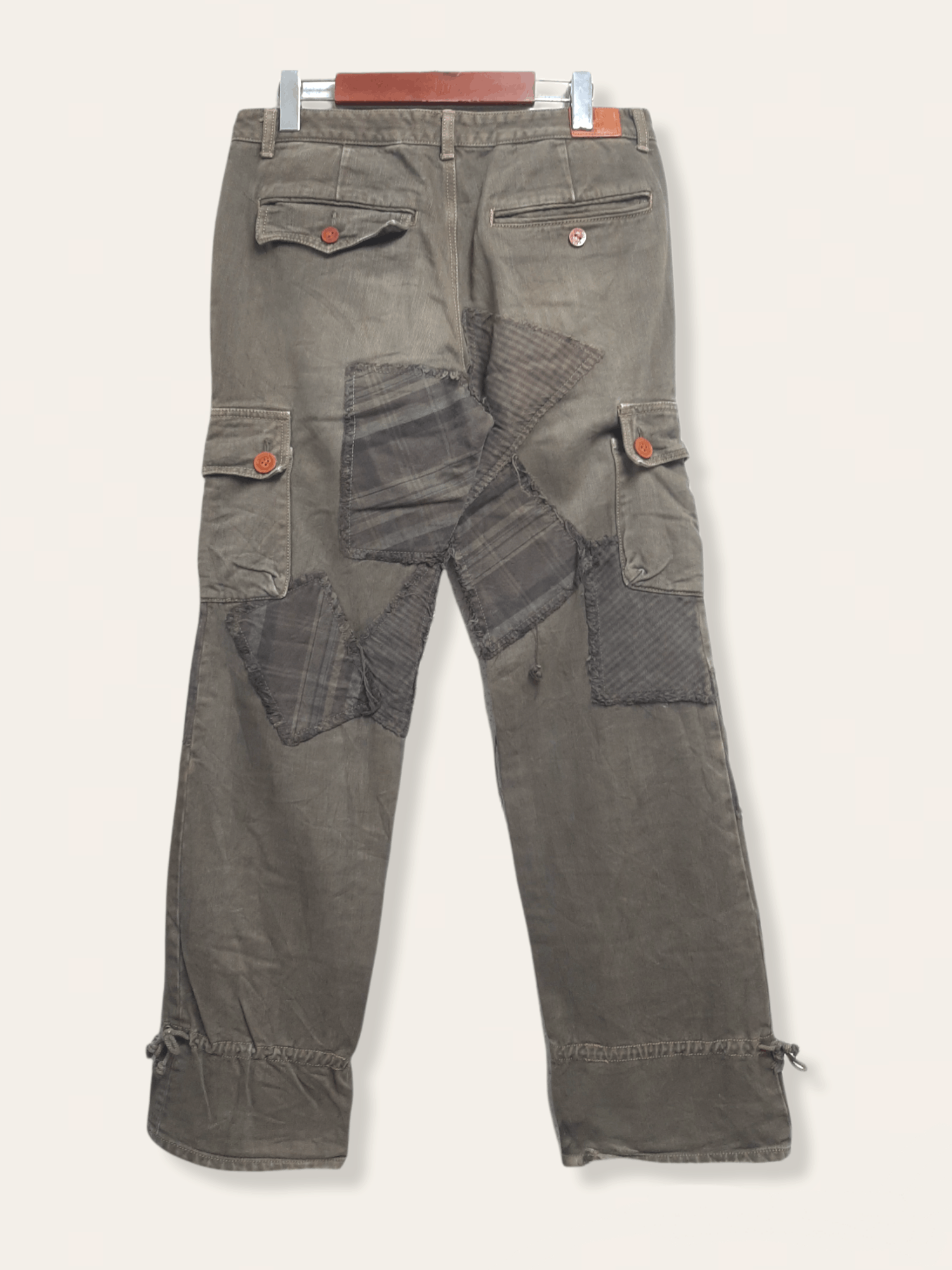 Designer × Japanese Brand Obelisk Patches/Boro Style Cargo Pants Size US 32 / EU 48 - 2 Thumbnail