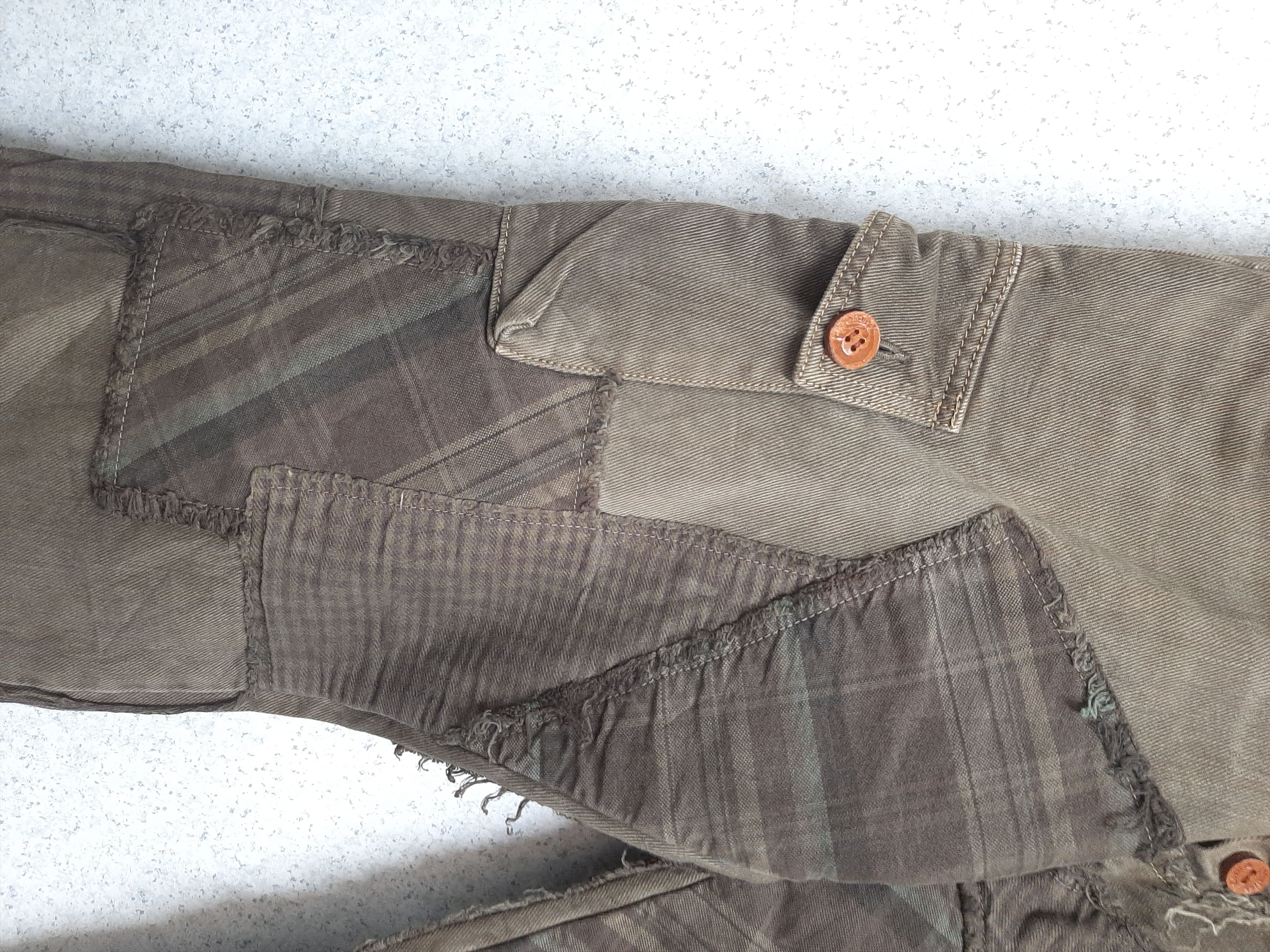 Designer × Japanese Brand Obelisk Patches/Boro Style Cargo Pants Size US 32 / EU 48 - 5 Thumbnail
