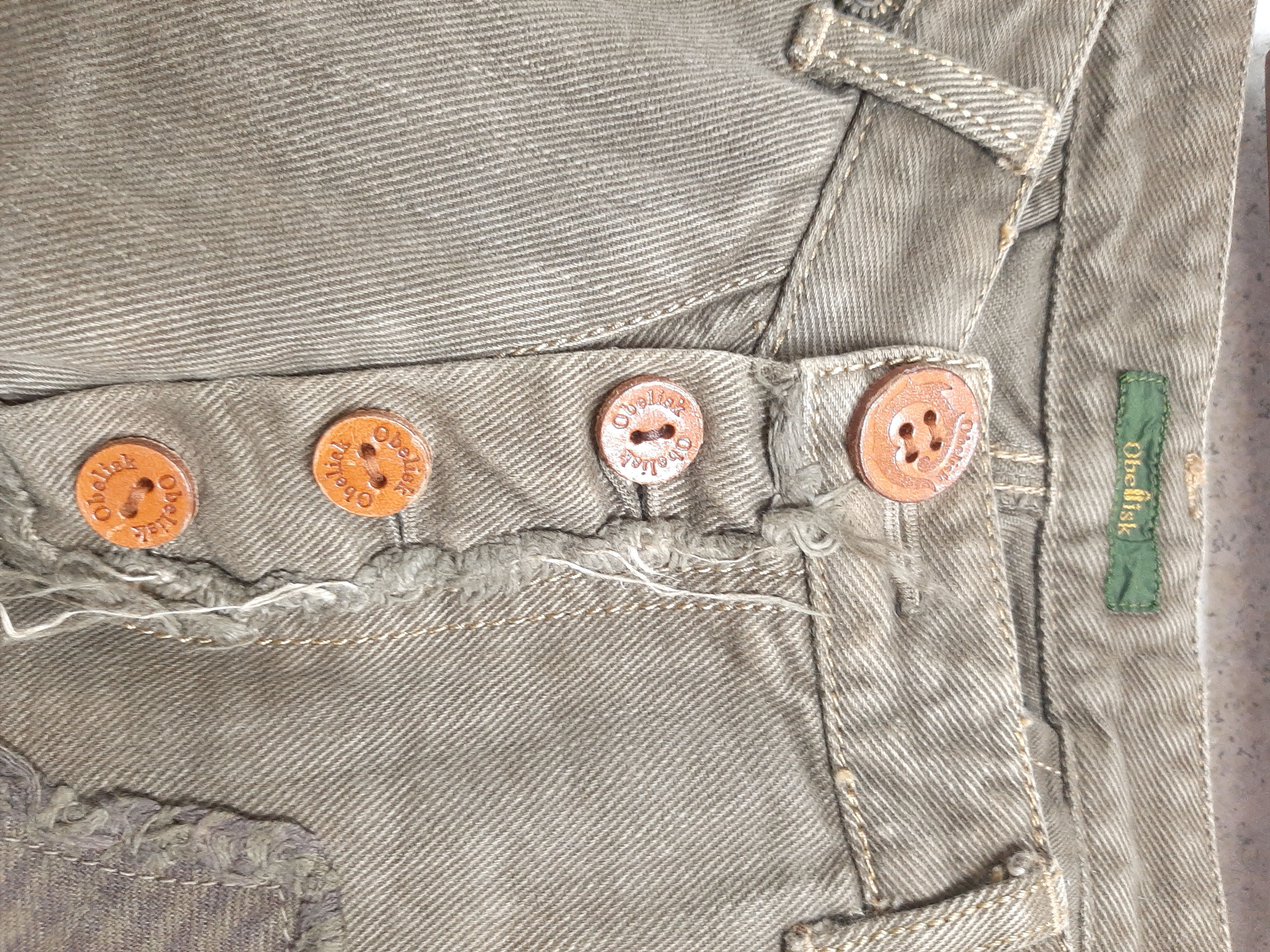 Designer × Japanese Brand Obelisk Patches/Boro Style Cargo Pants Size US 32 / EU 48 - 8 Thumbnail