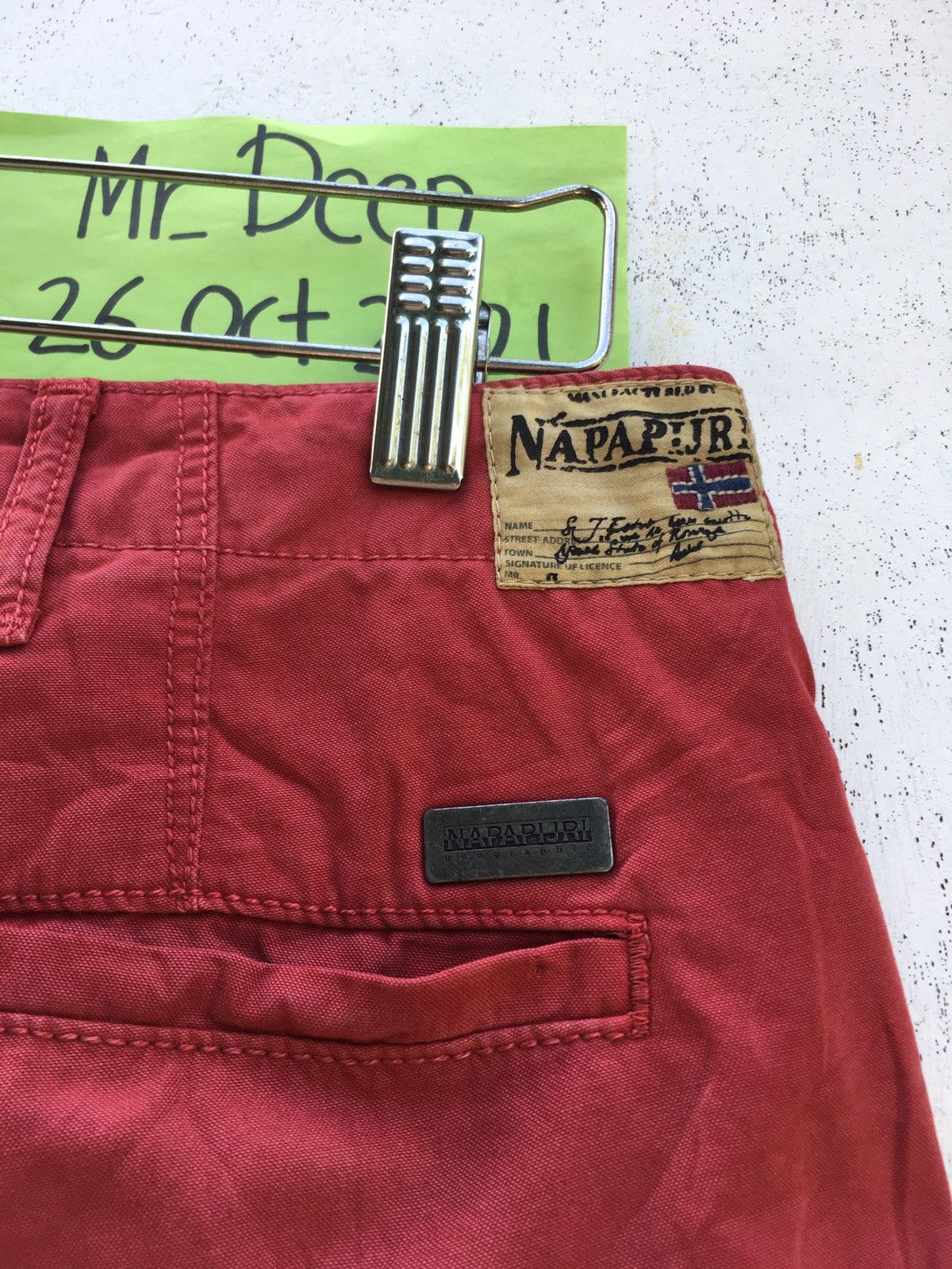 Napapijri Rare Napapijiri Casual Red Pants Size US 33 - 16 Thumbnail