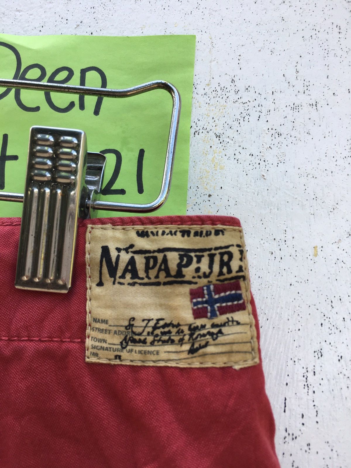 Napapijri Rare Napapijiri Casual Red Pants Size US 33 - 17 Thumbnail