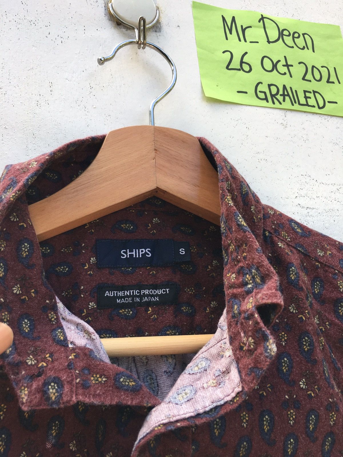 Japanese Brand Vintage Rare SHIPS Paisley Buttons Shirt Size US S / EU 44-46 / 1 - 6 Thumbnail