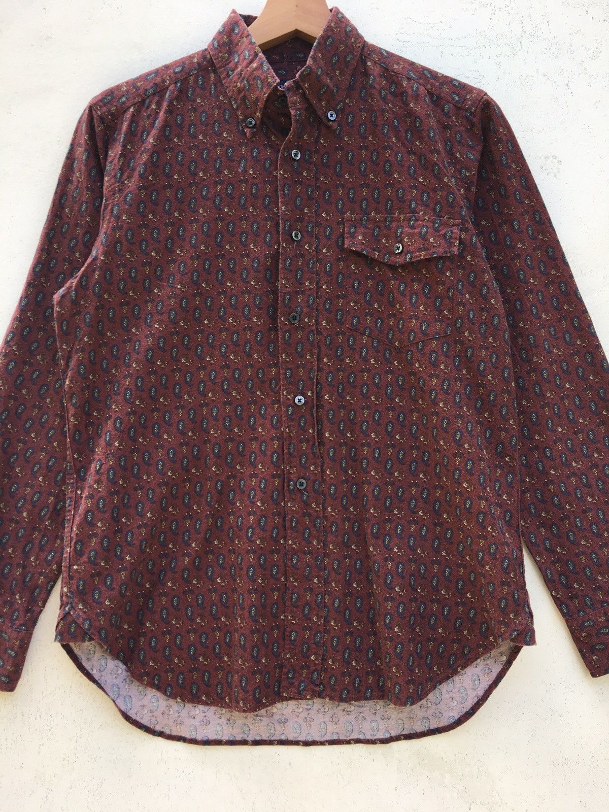 Japanese Brand Vintage Rare SHIPS Paisley Buttons Shirt Size US S / EU 44-46 / 1 - 3 Thumbnail
