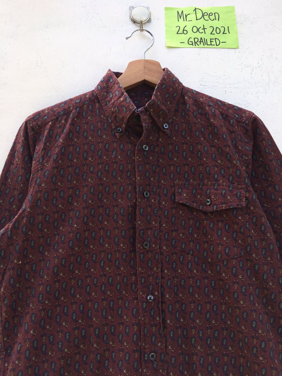 Japanese Brand Vintage Rare SHIPS Paisley Buttons Shirt Size US S / EU 44-46 / 1 - 4 Thumbnail