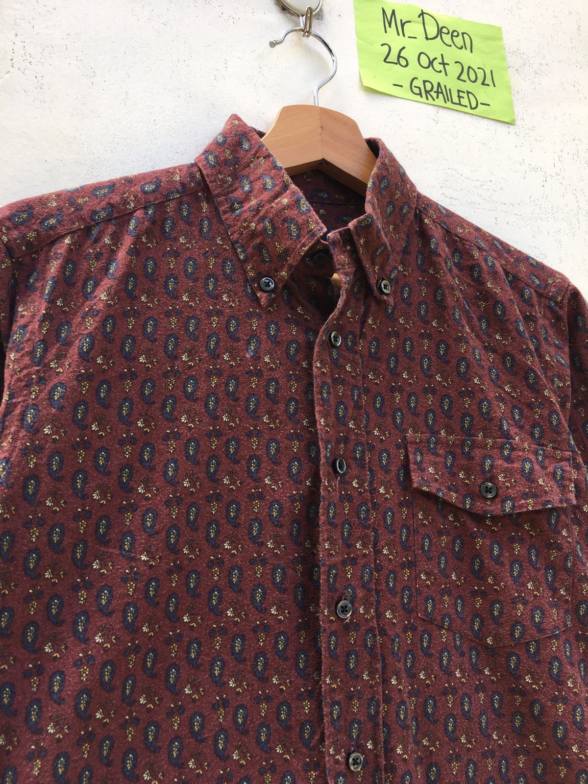 Japanese Brand Vintage Rare SHIPS Paisley Buttons Shirt Size US S / EU 44-46 / 1 - 5 Thumbnail
