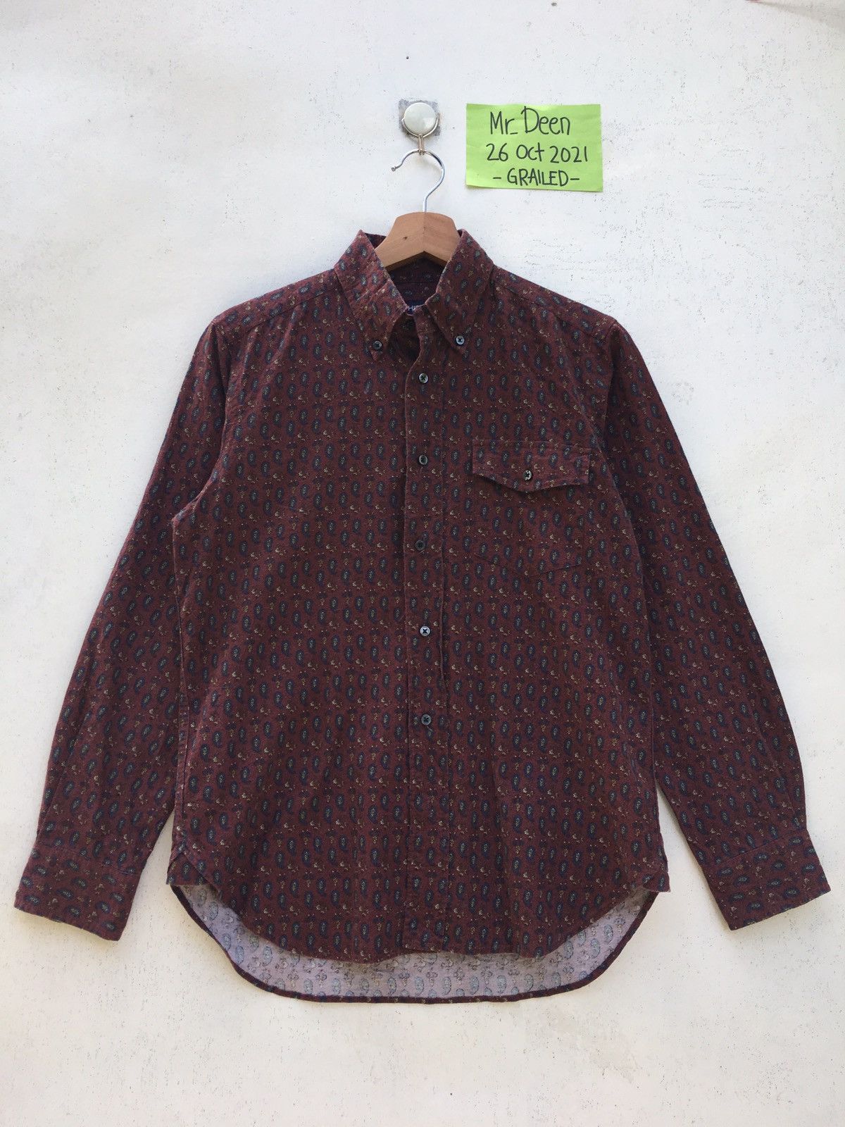 Japanese Brand Vintage Rare SHIPS Paisley Buttons Shirt Size US S / EU 44-46 / 1 - 1 Thumbnail
