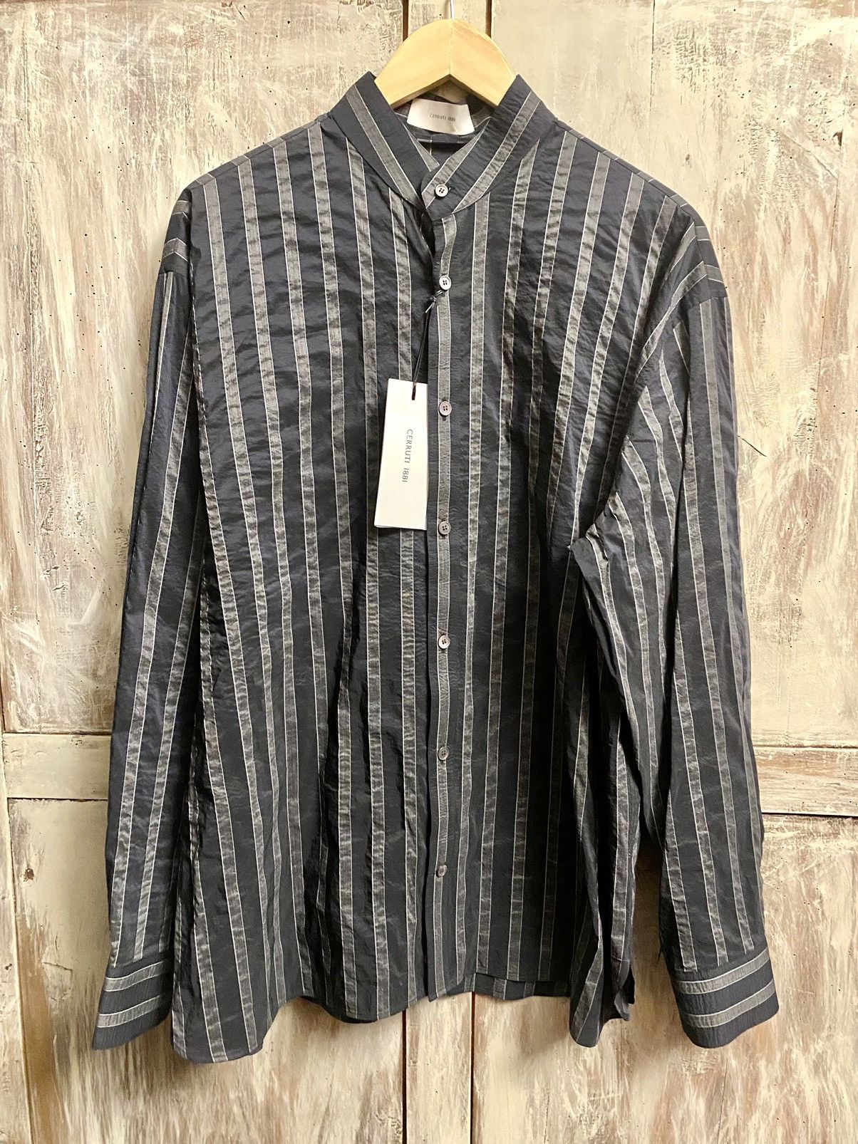 Seersucker technical fabric cerruti fw2019 overshirt 38