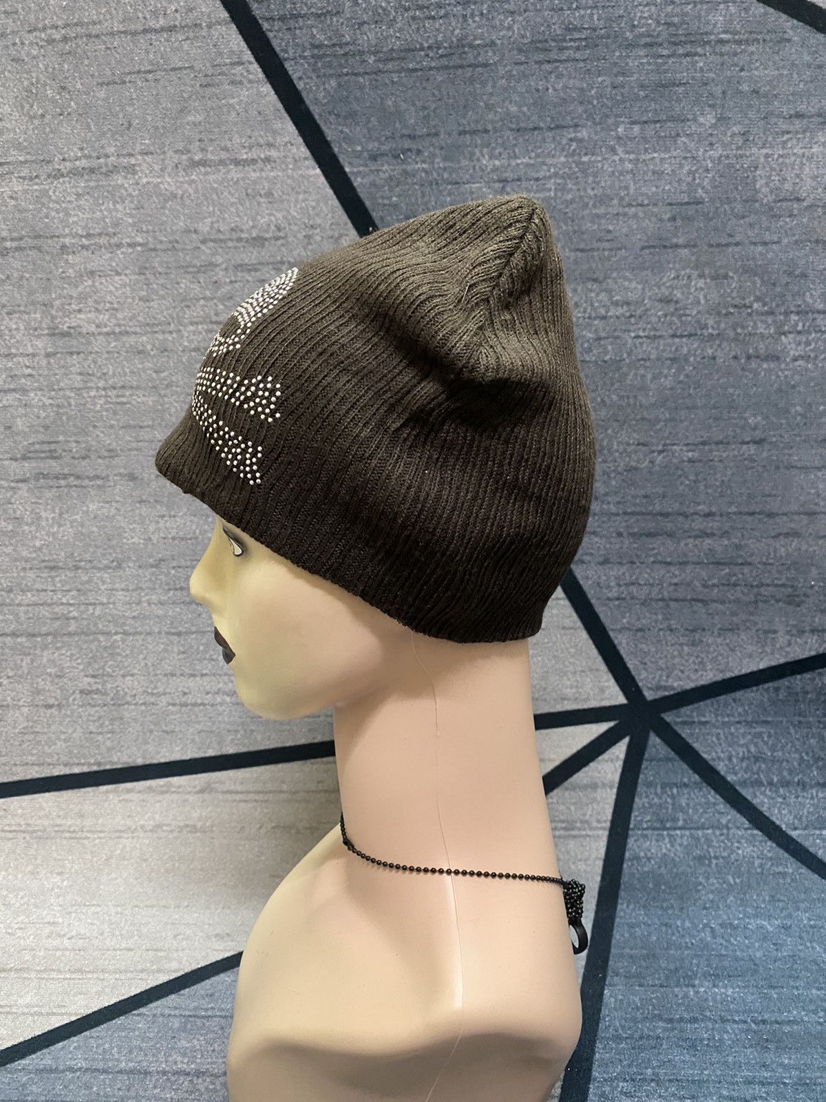 Japanese Brand Unknown Japanese Sparkling Skull Skeleton Punk Beanie Hats Size ONE SIZE - 4 Thumbnail